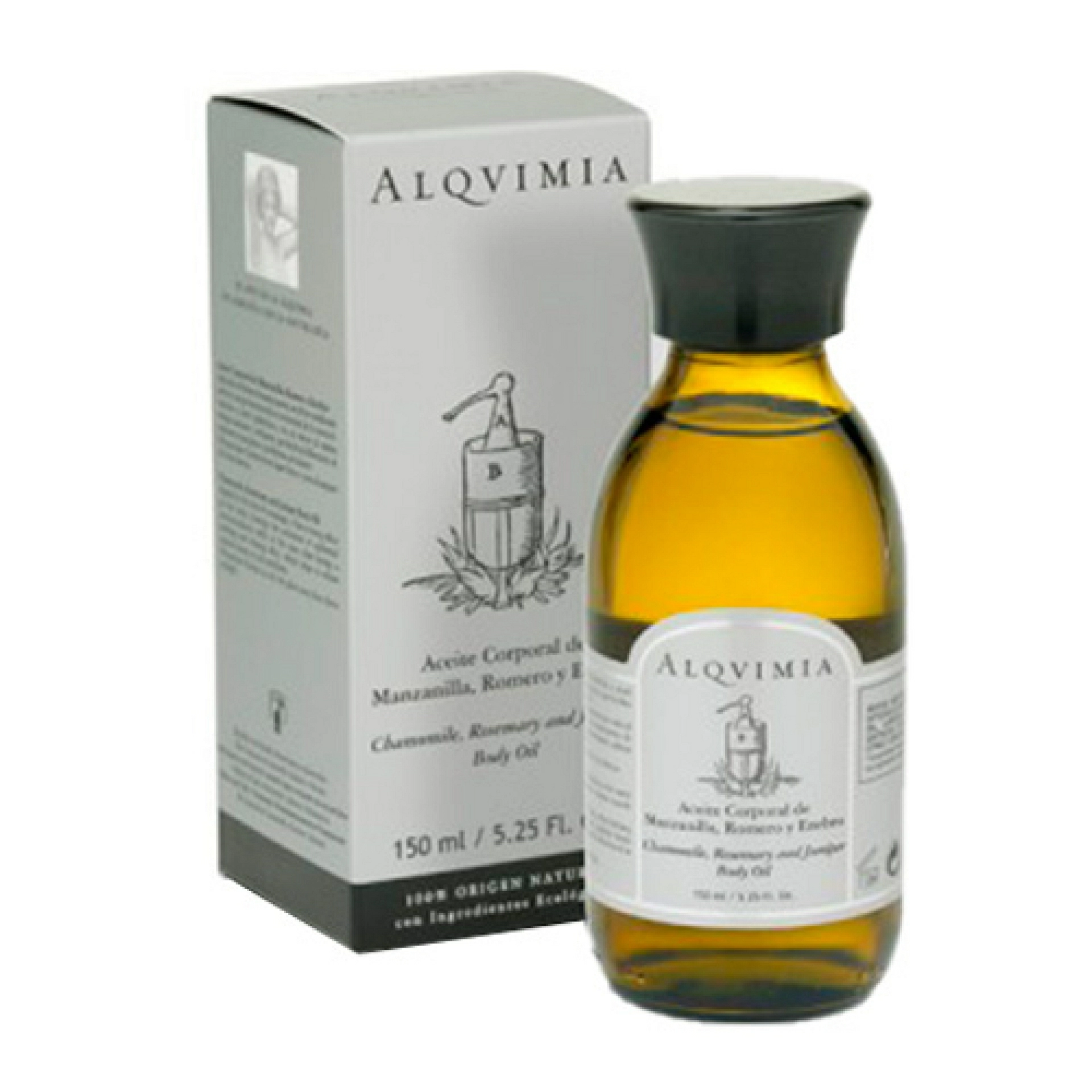 Aceite Corporal de Manzanilla, Romero y Enebro I Hidratante 150ml - Alqvimia ®