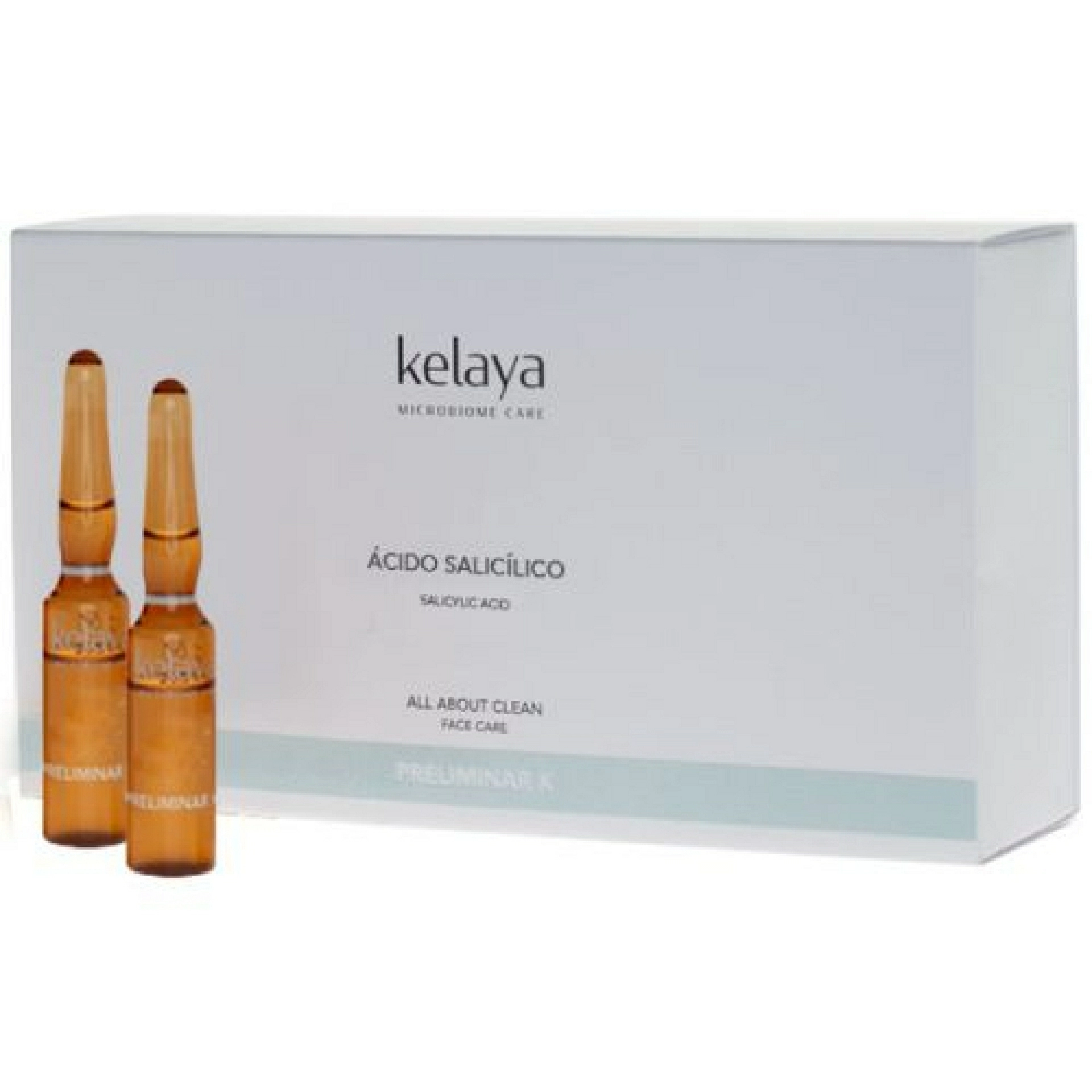 ÁCIDO SALICÍLICO | Ampollas exfoliantes 6x4ml - Preliminar K -  Kelaya ®