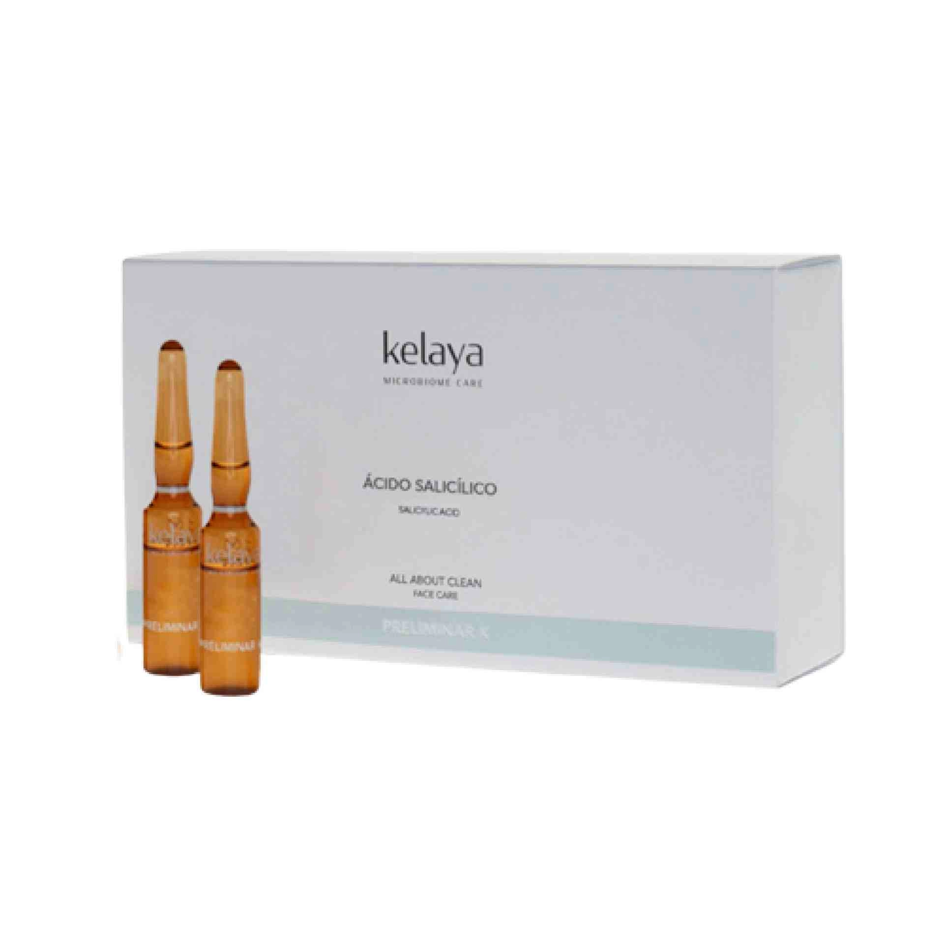ÁCIDO SALICÍLICO | Ampollas exfoliantes 6x4ml - Preliminar K -  Kelaya ®