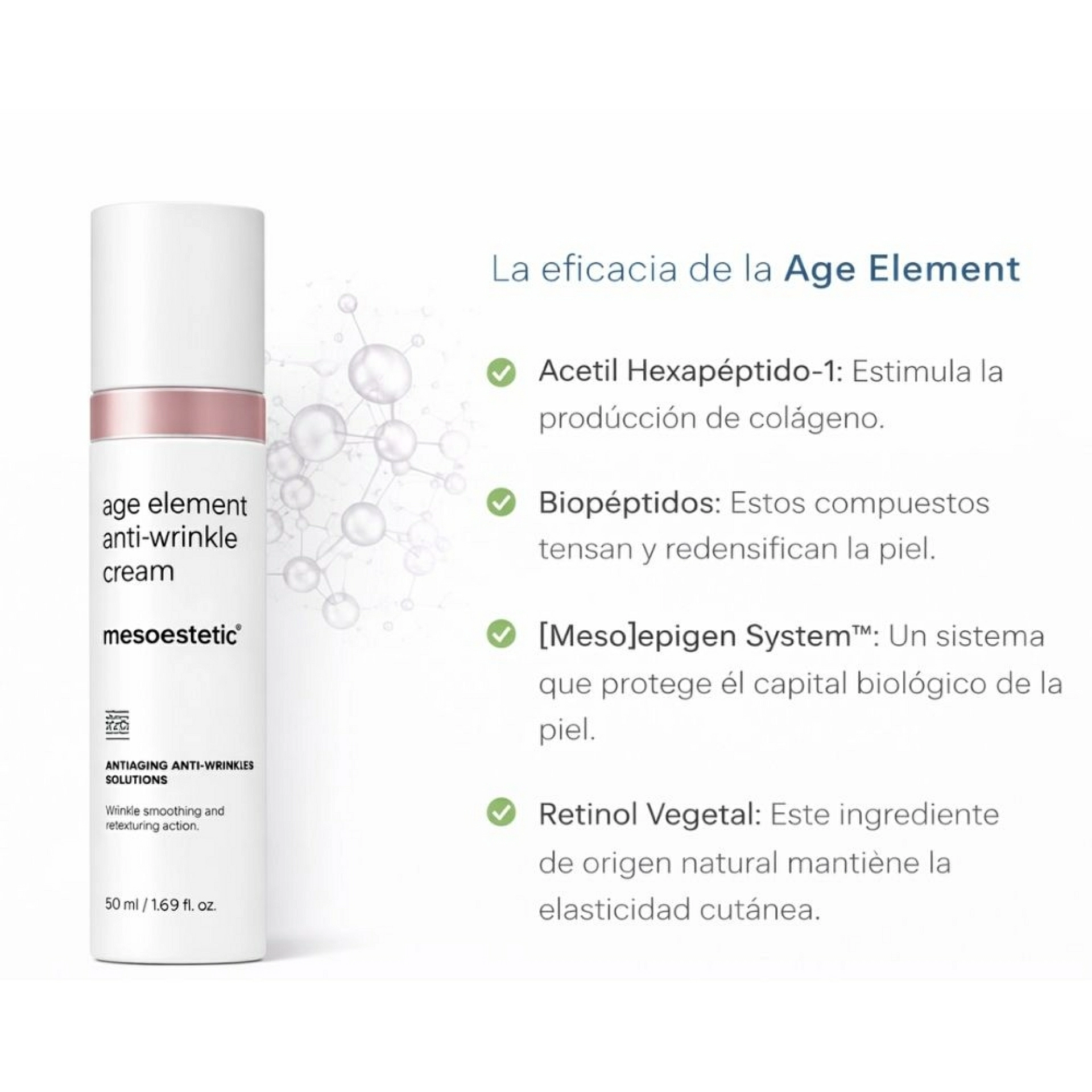 age element anti-wrinkle cream | crema 50ml - antiaging antiwrinkles solutions - mesoestetic ®