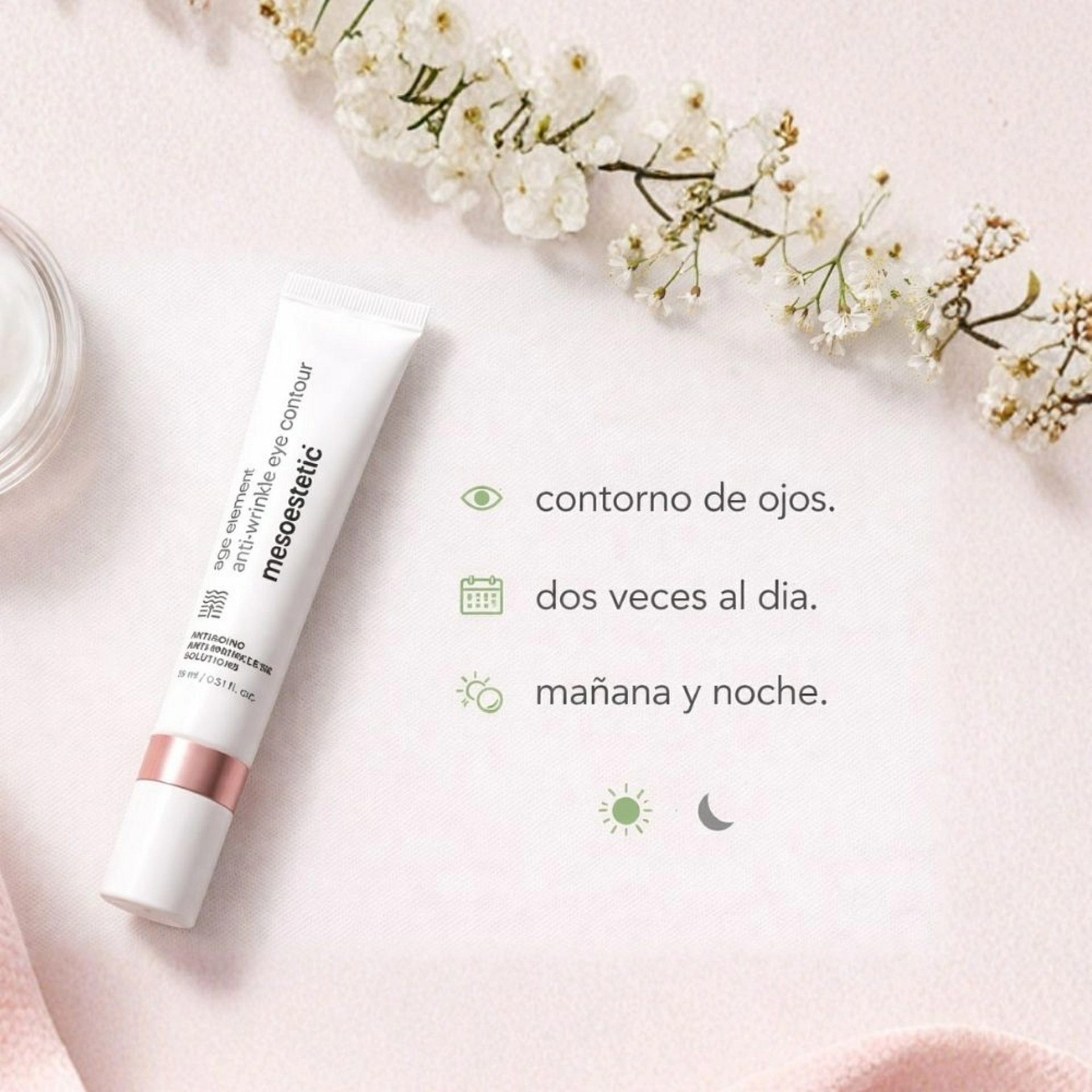age element anti-wrinkle eye contour | contorno de ojos 15ml - antiaging antiwrinkles solutions - mesoestetic ®