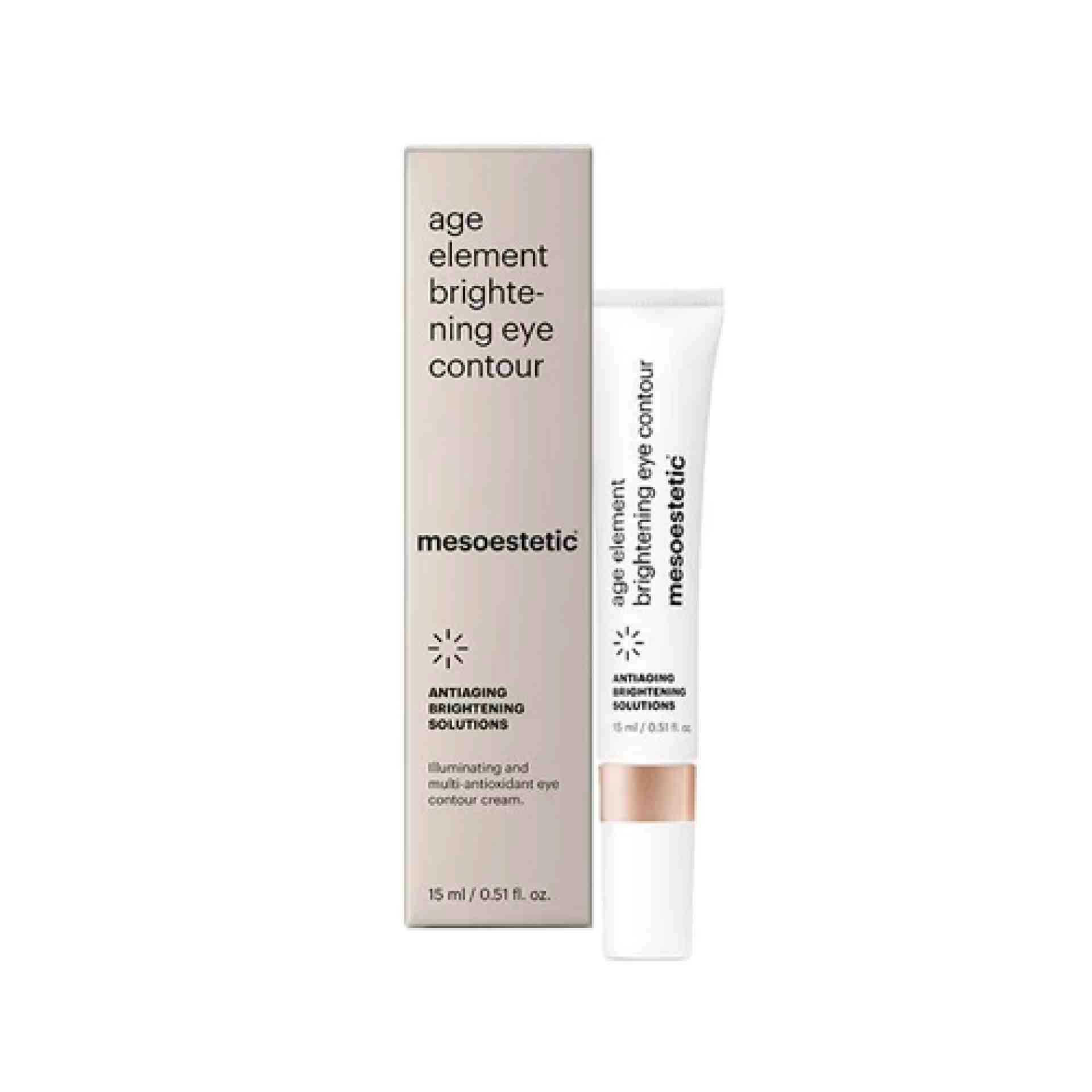 age element brightening eye contour | contorno de ojos 15ml - antiaging brightening solutions - mesoestetic ®