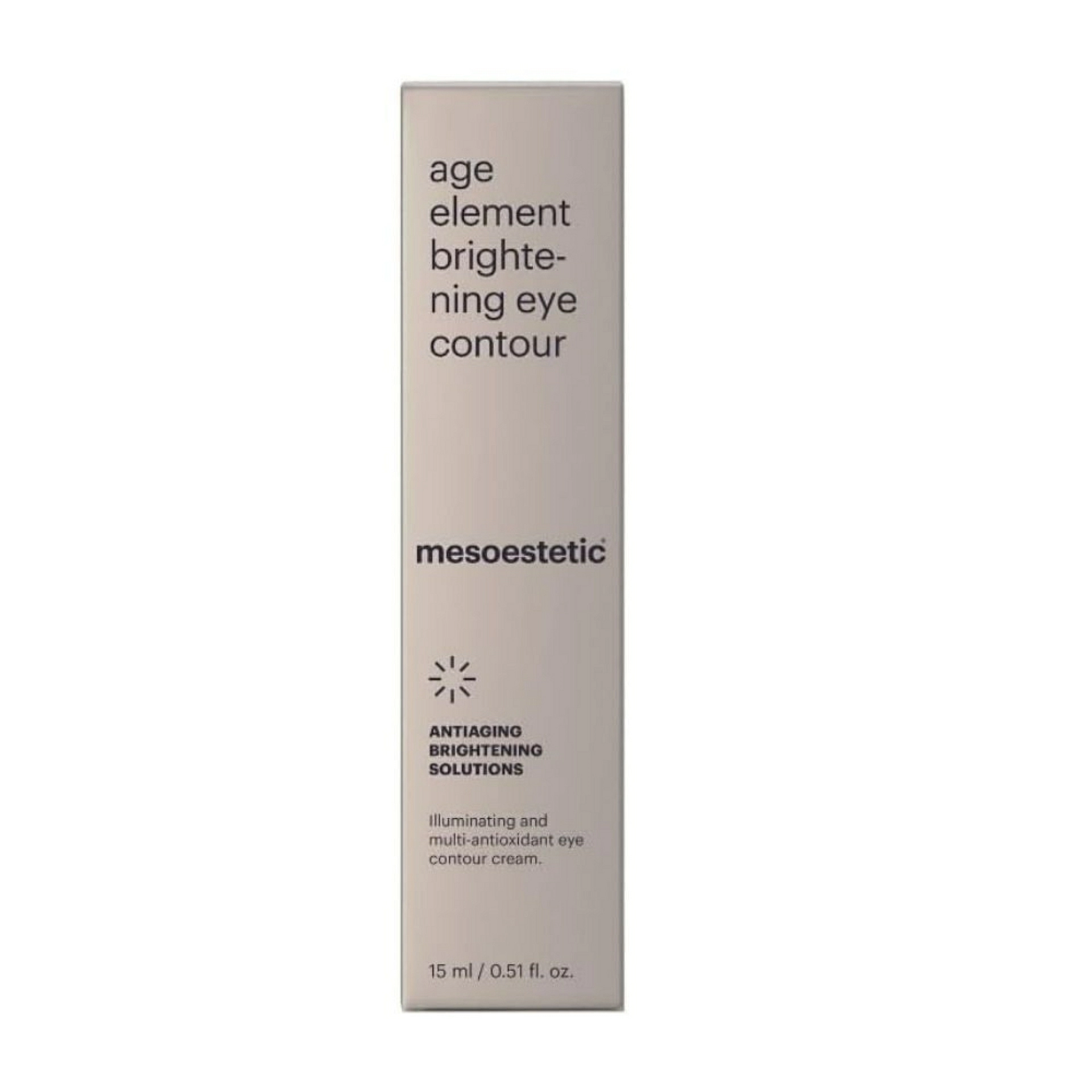age element brightening eye contour | contorno de ojos 15ml - antiaging brightening solutions - mesoestetic ®