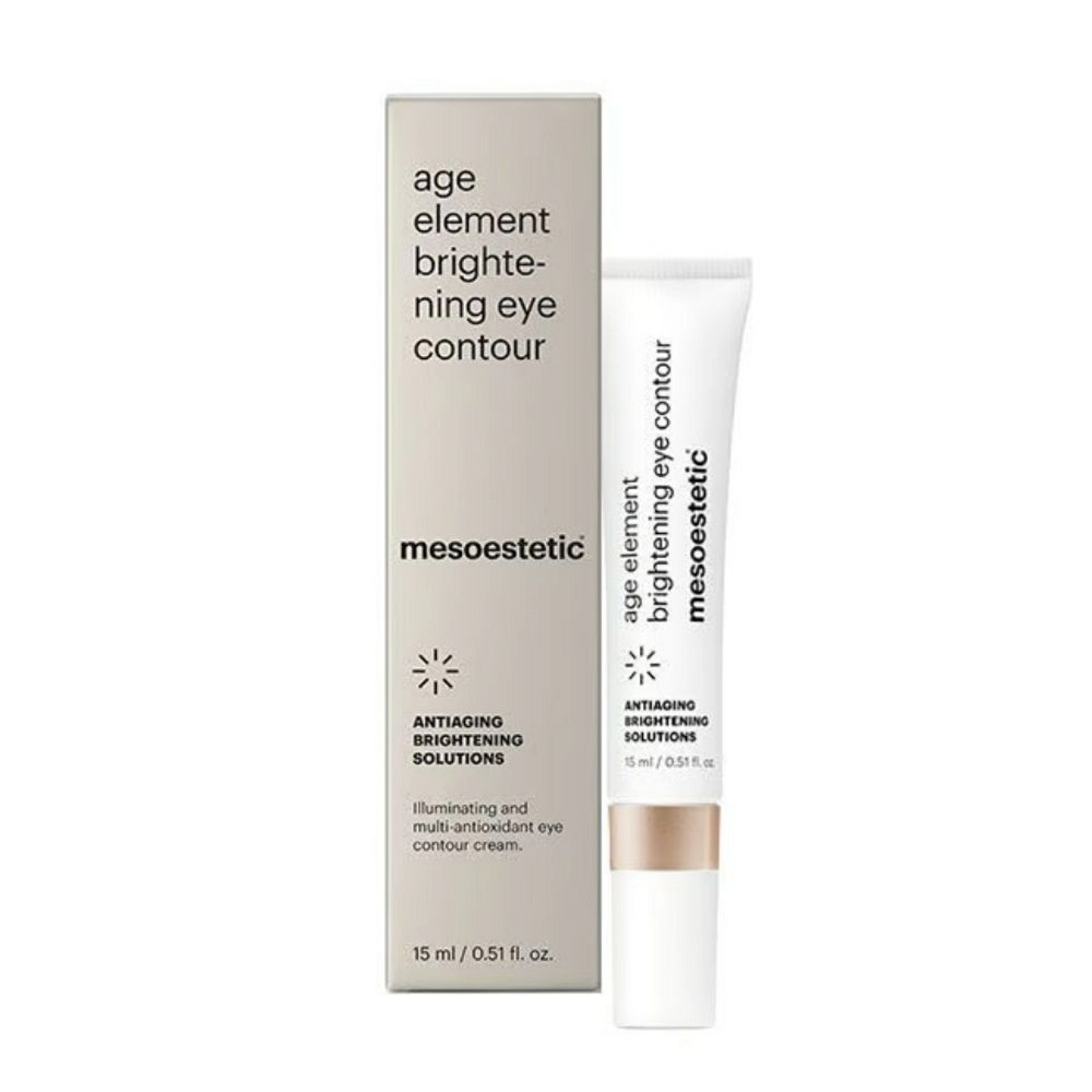 age element brightening eye contour | contorno de ojos 15ml - antiaging brightening solutions - mesoestetic ®