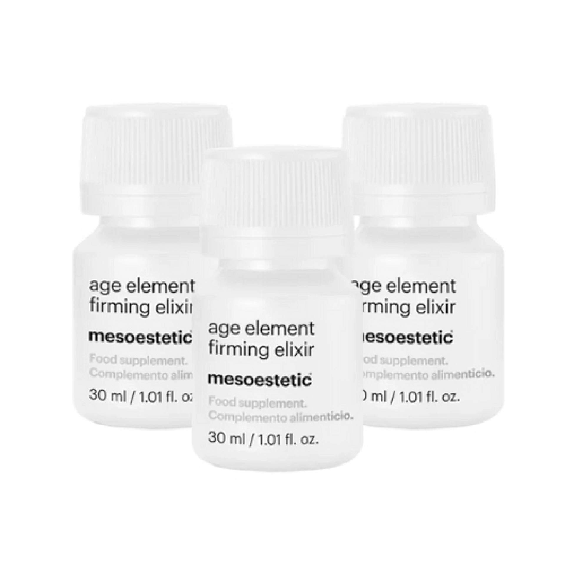 age element firming elixir | nutricosmético 6x30ml - antiaging firming solutions - mesoestetic ®
