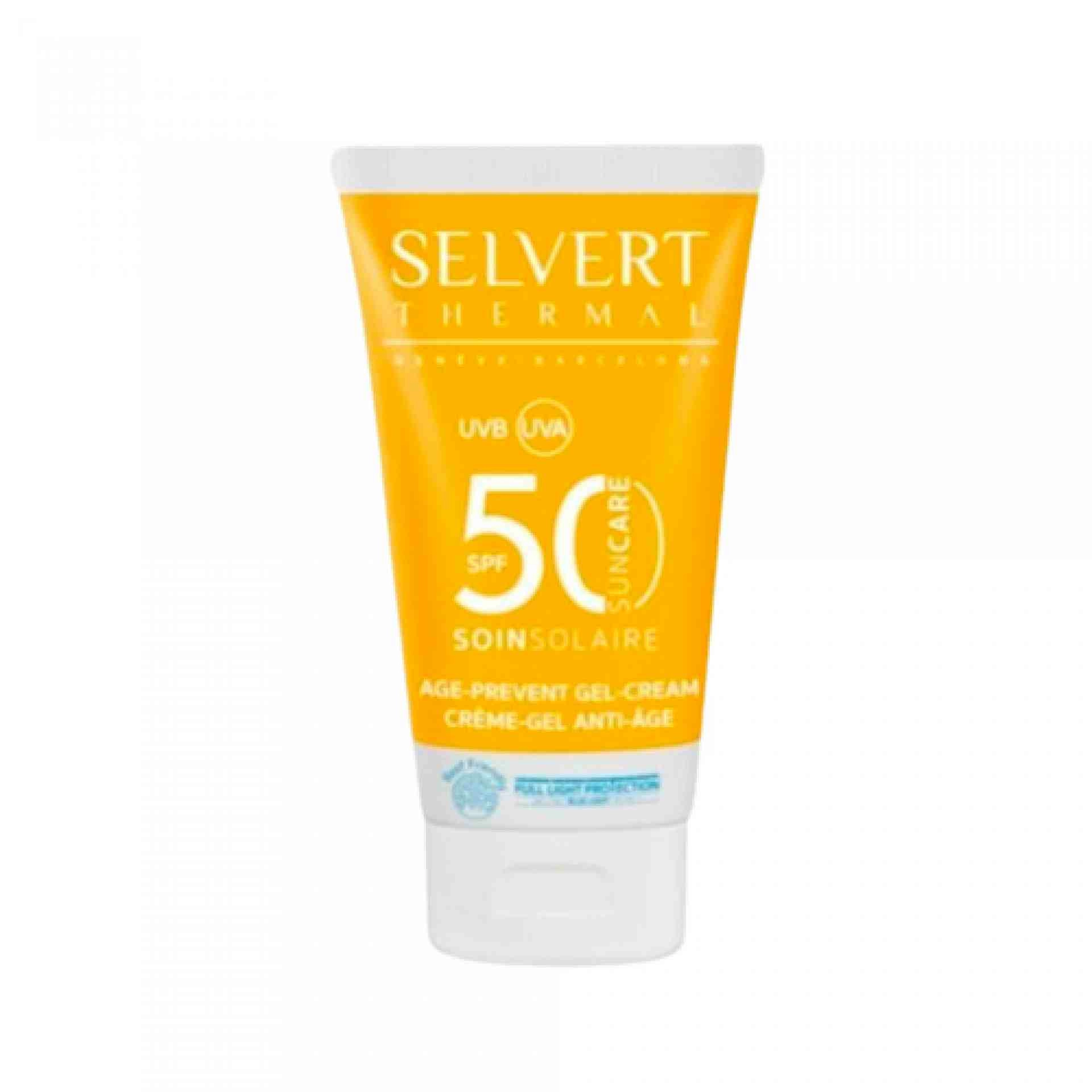 Age Prevent Gel-Cream SPF50 | Protector Solar Facial 50ml - Sun Care - Selvert Thermal ®