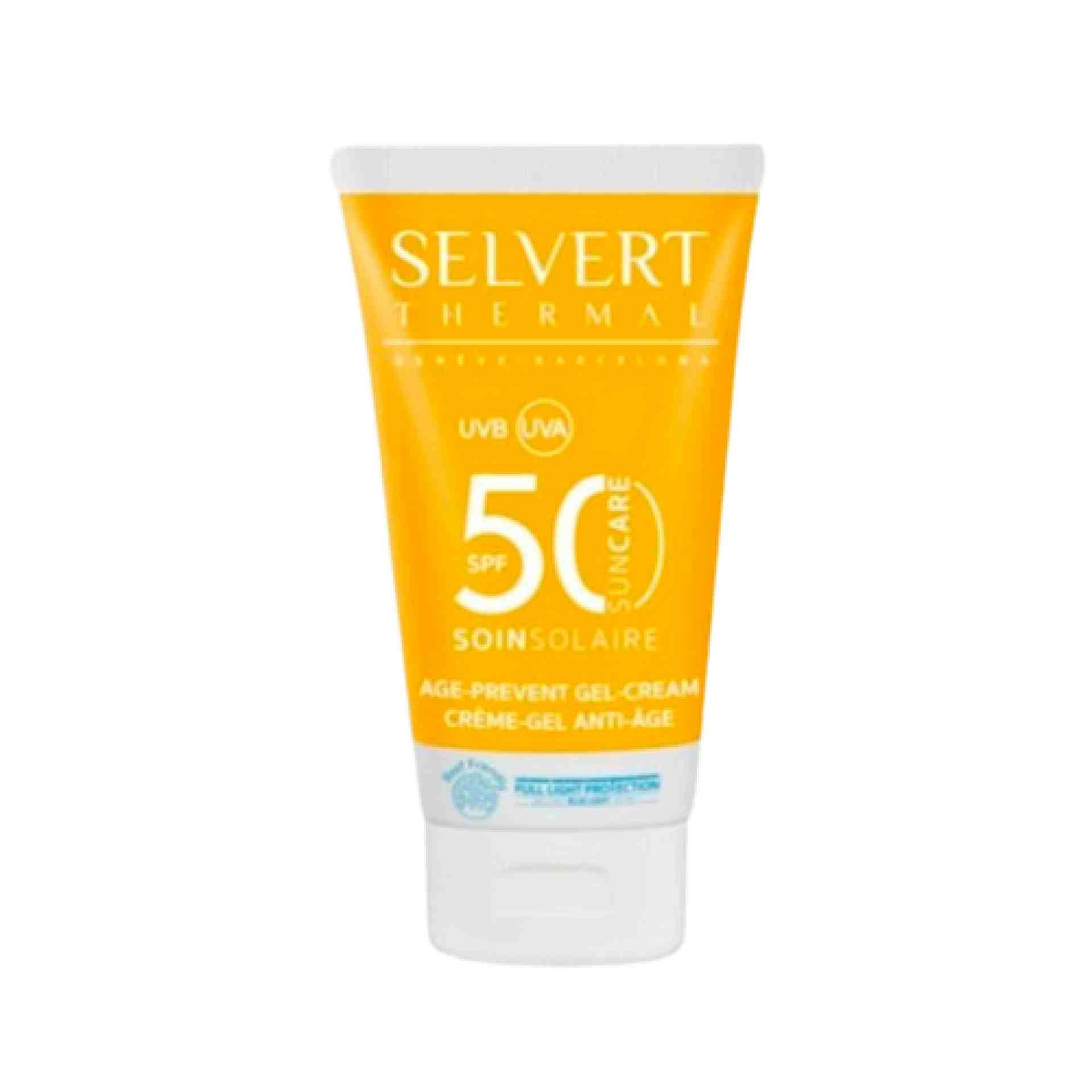 Age Prevent Gel-Cream SPF50 | Protector Solar Facial 50ml - Sun Care - Selvert Thermal ®