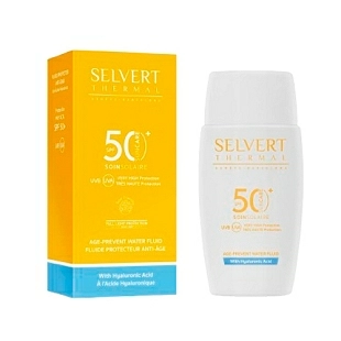 Age-prevent Water Fluid SPF 5O + With Hyaluronic Acid | Protector solar facial 50ml - Sun Care - Selvert Thermal ®