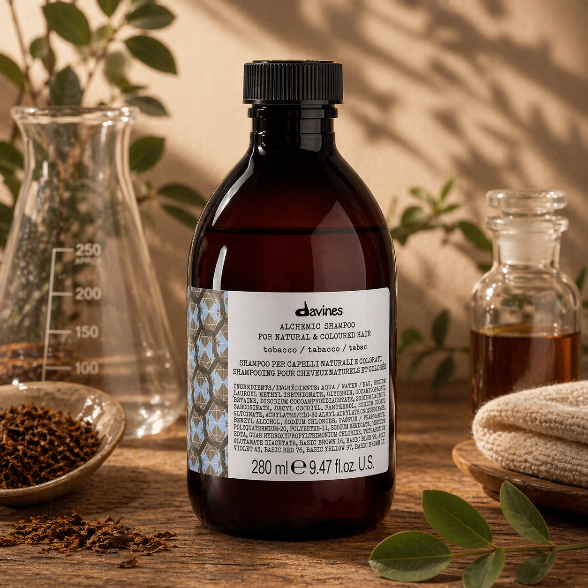 ALCHEMIC CHAMPU TOBACCO | Champú cabello castaño 280ml - Alchemic - Davines ®