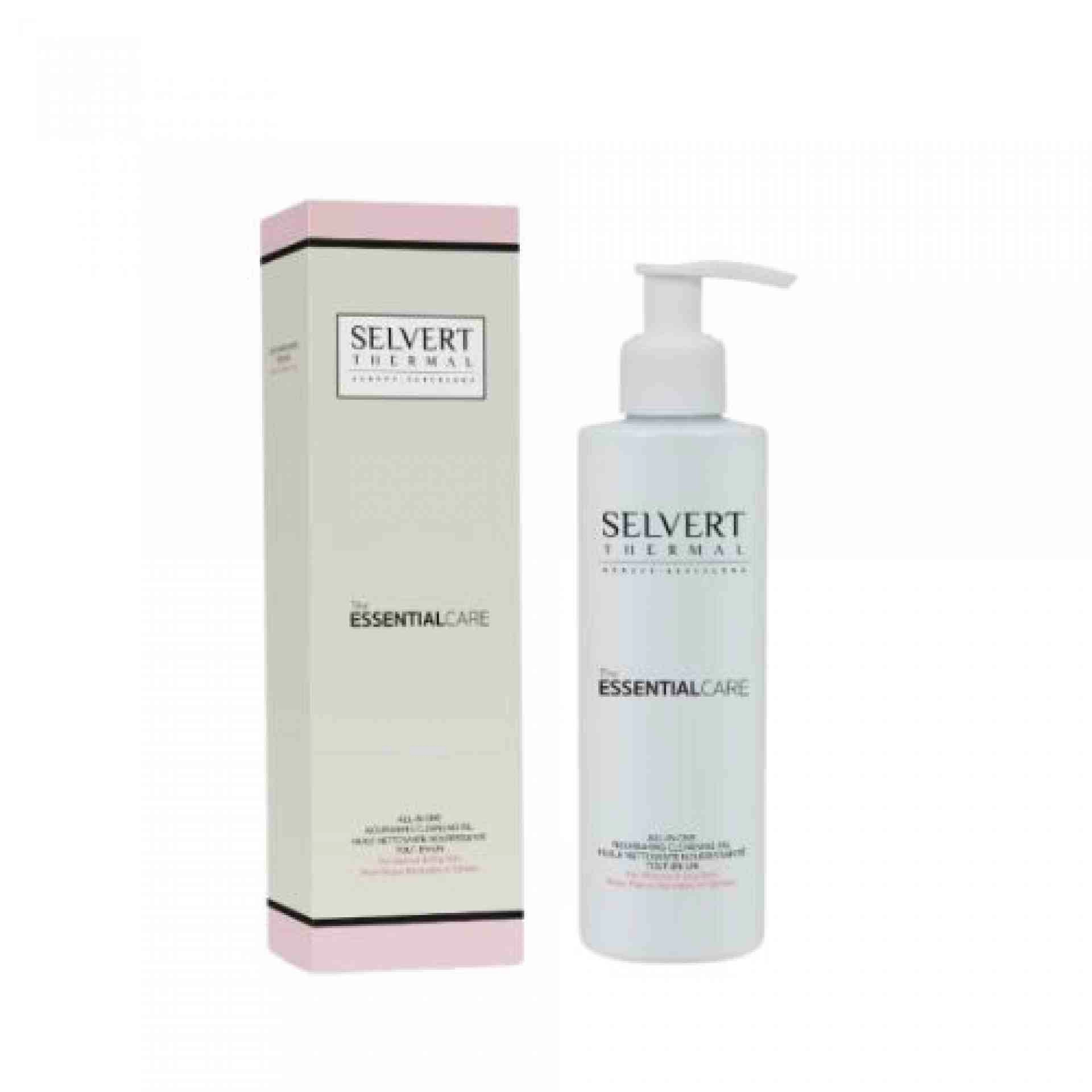 All-in-one Nourishing Cleansing OilFor Normal & Dry Skin | Aceite Limpiador 200 ml - The Essential Care - Selvert Thermal ®