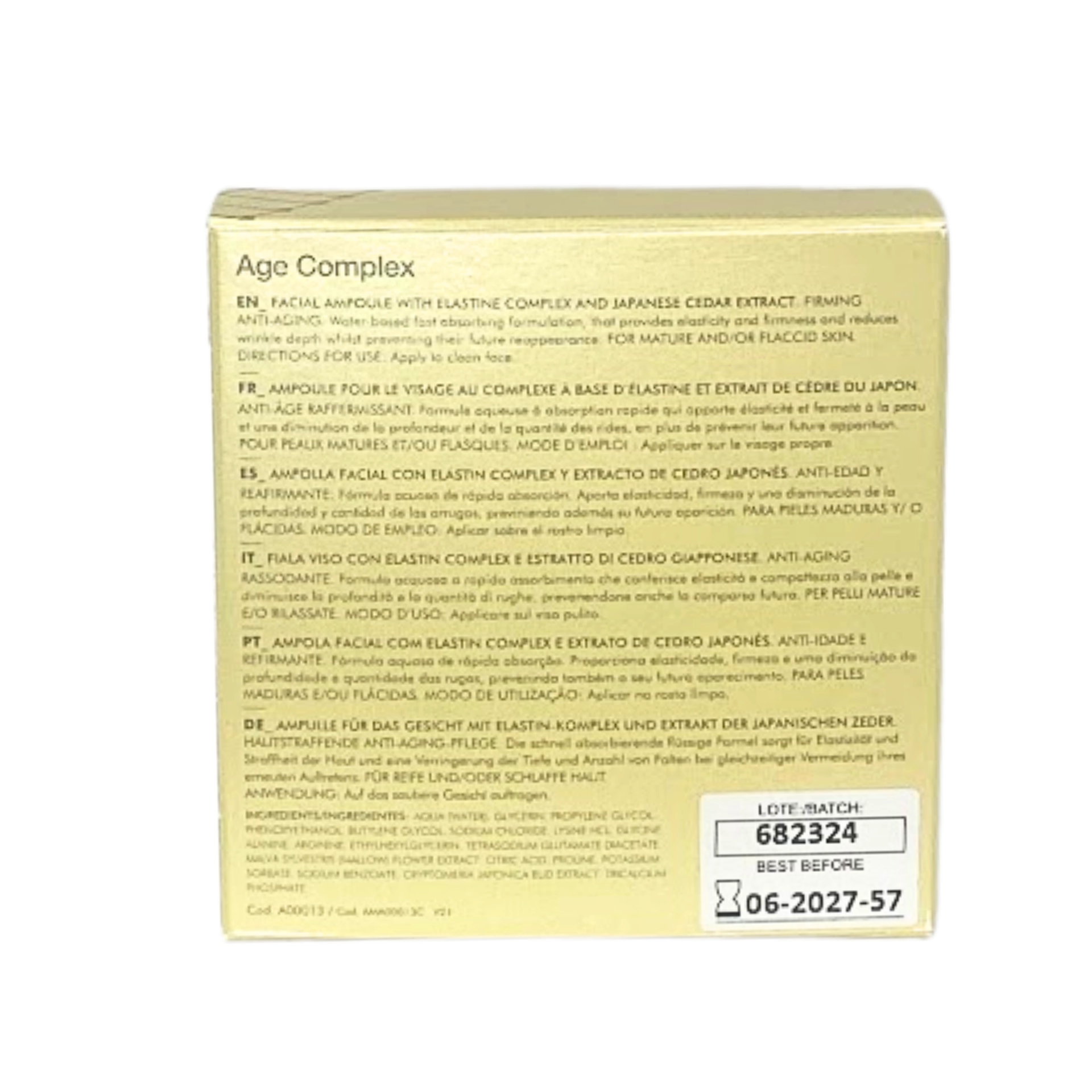 Ampollas Age Complex | Ampollas Antienvejecimiento - Casmara ®