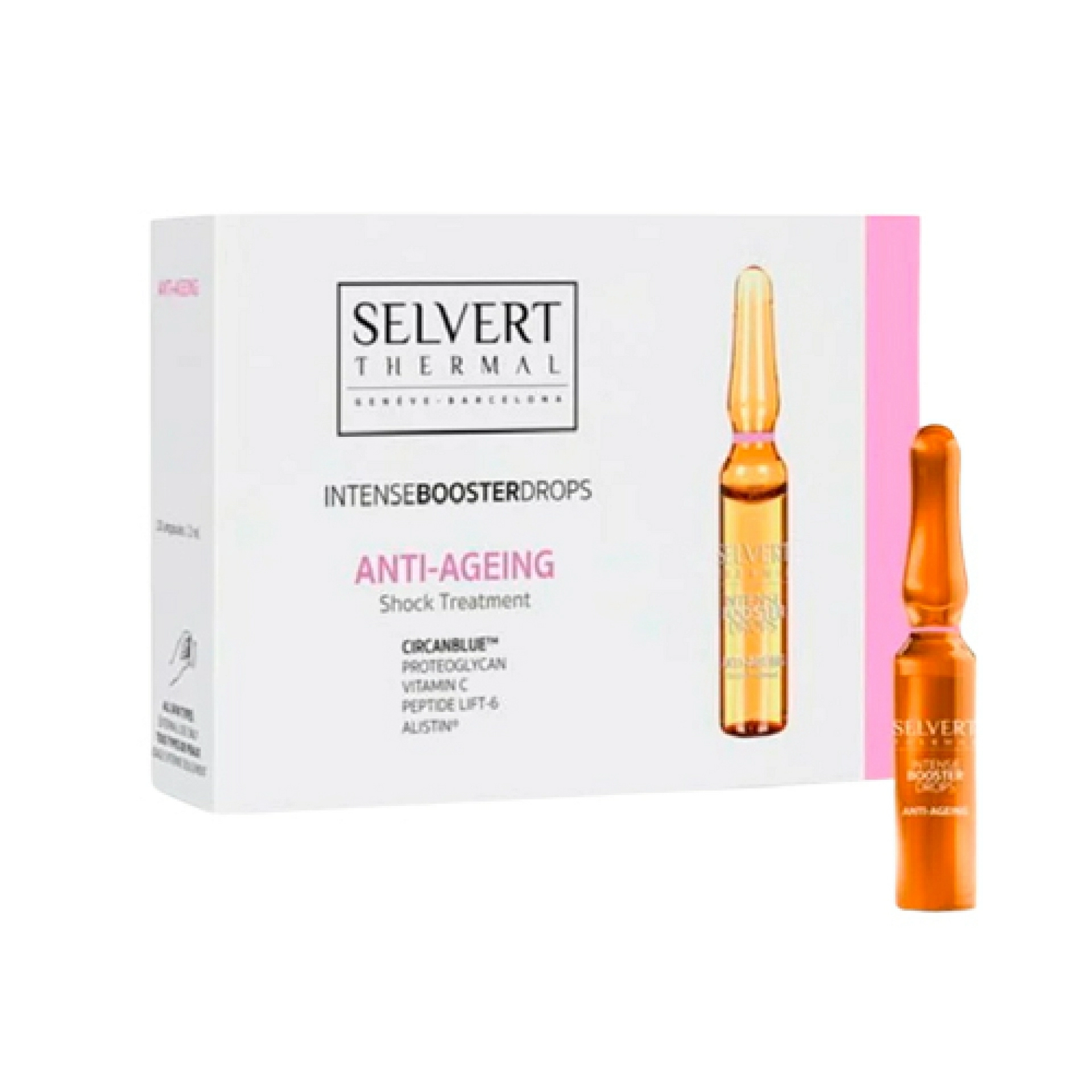 Ampollas Anti-Ageing | Ampollas tensoras antiarrugas 10x2ml - Intense Booster Drops - Selvert Thermal ®