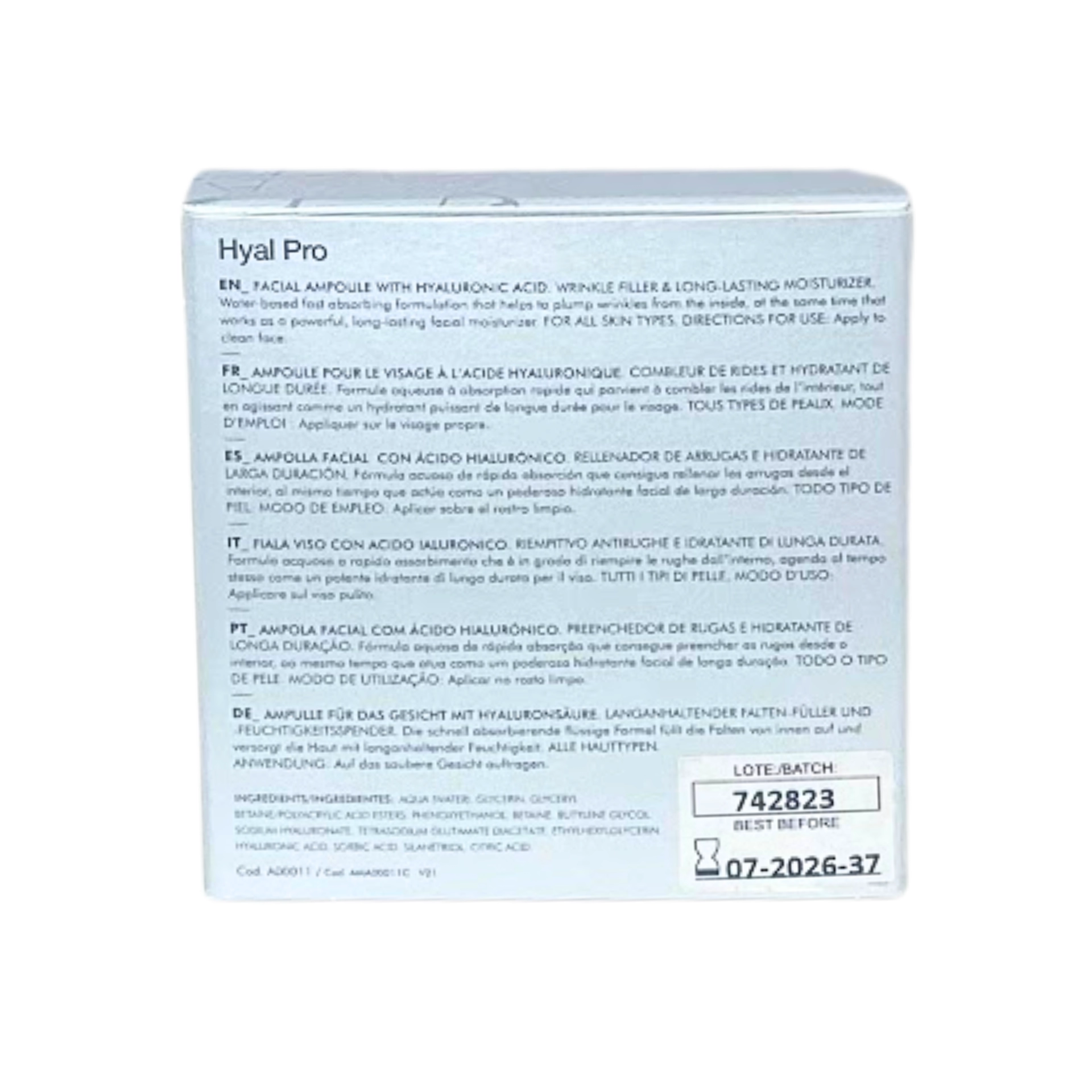 Ampollas Hyal Pro | Ampollas AntiArrugas - Casmara ®