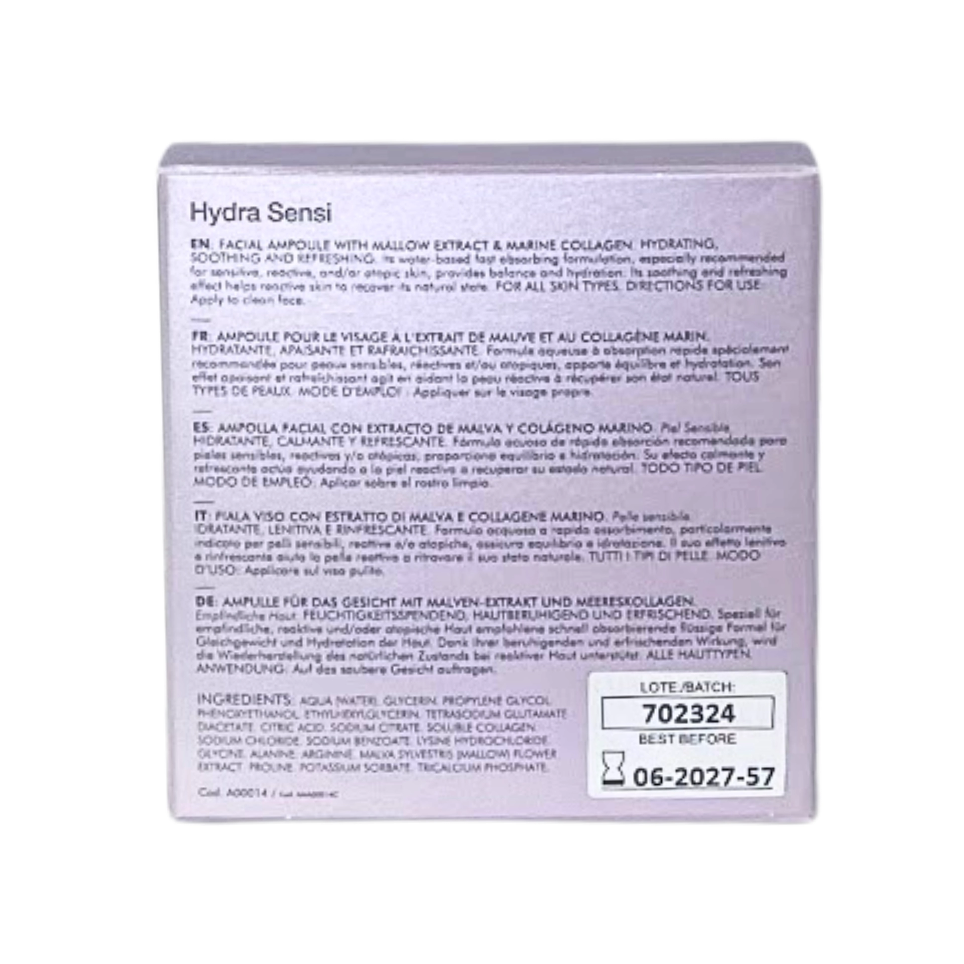 Ampollas Hydra Sensi | Ampollas Equilibrantes Hidratantes - Casmara ®