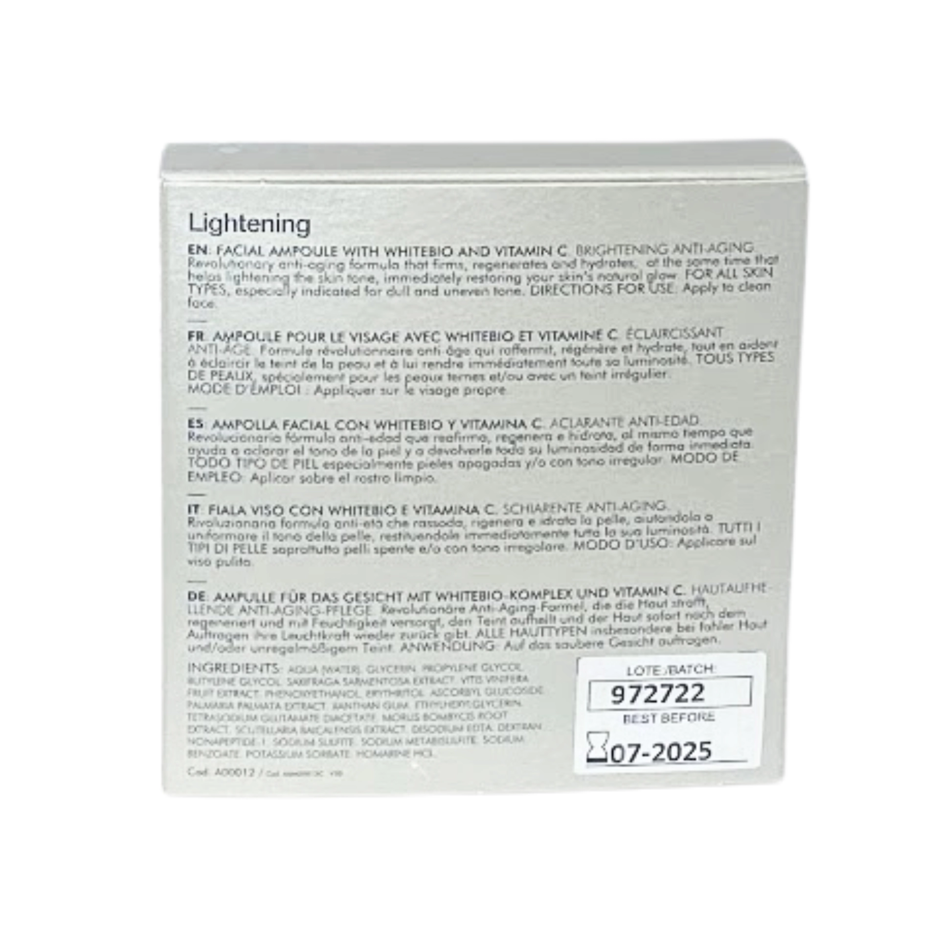 Ampollas Lightening - Ampollas Antiedad - Casmara ®