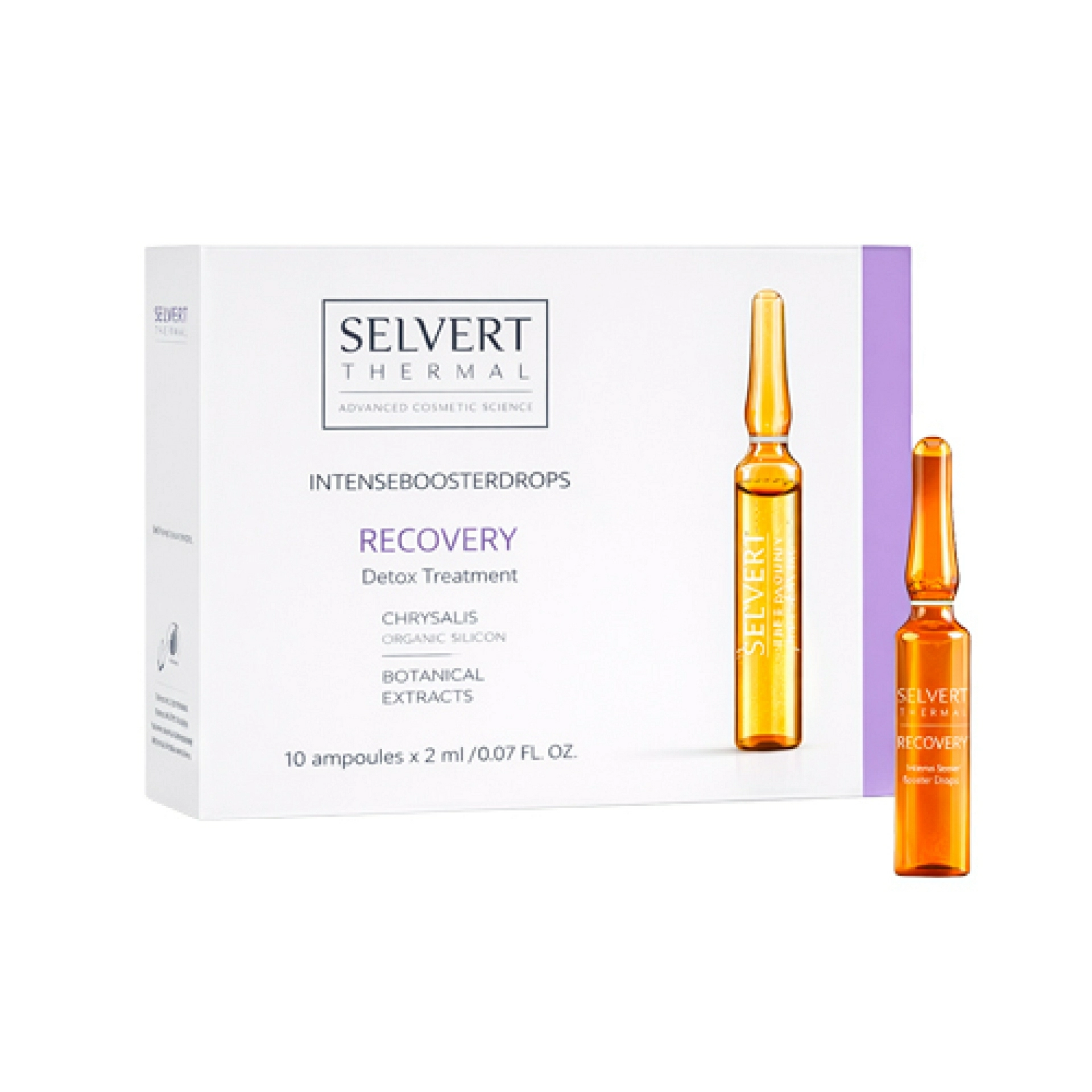 Ampollas Recovery | Ampollas regeneradoras de noche 10x2ml - Intense Booster Drops - Selvert Thermal ®