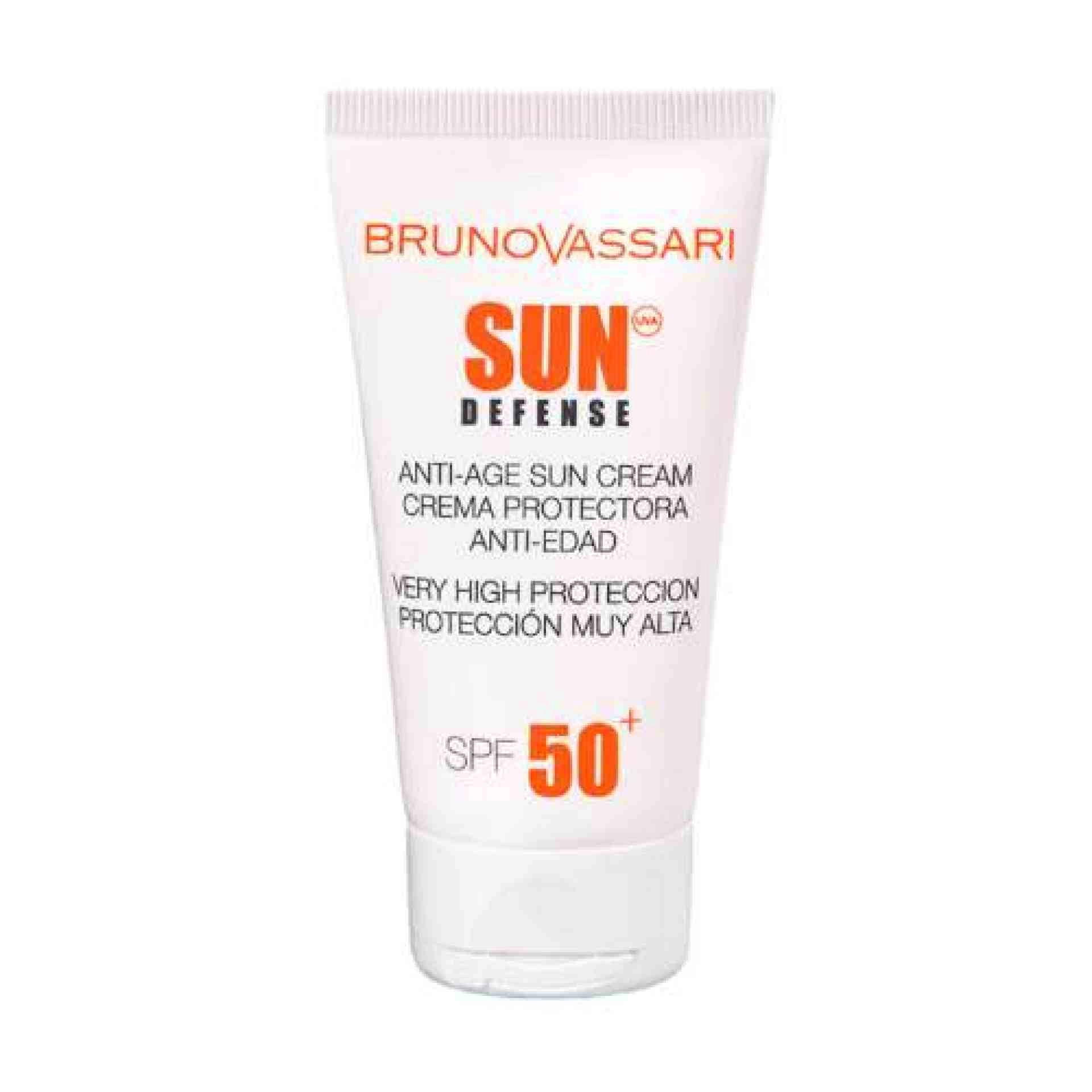 Anti-Age Sun Cream SPF50+ | Protector solar 50ml - Sun Defense - Bruno Vassari ®