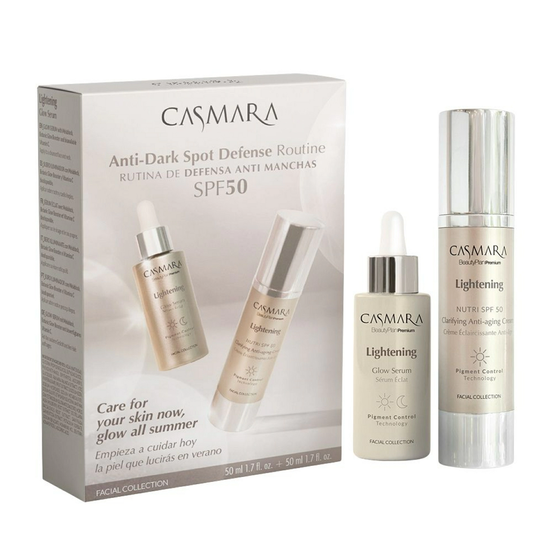 Anti-Dark Spot Defense Routine | Rutina Antimanchas con SPF 50 | Casmara ®