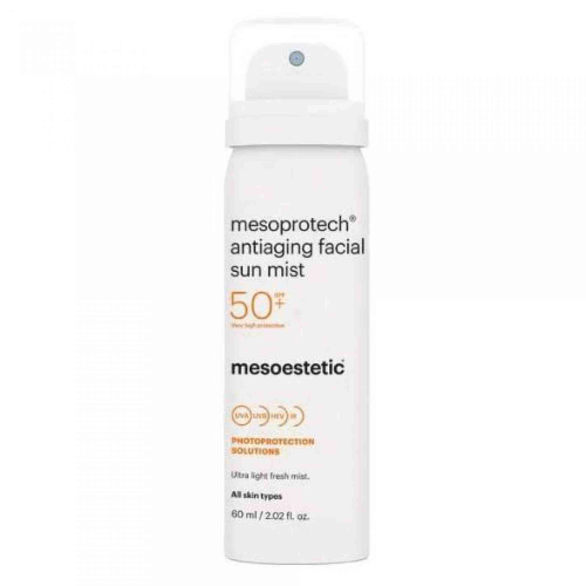 Antiaging Facial Sun Mist SPF50+ | Bruma Facial Antiedad 60ml - Mesoprotech - Mesoestetic ®