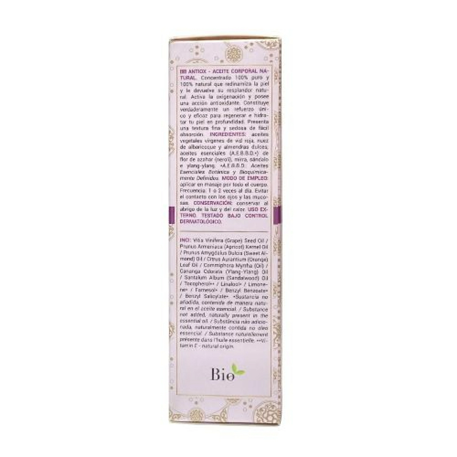 Antiox | Aceite corporal antioxidante 100ml - Naturfluid Concentrate - Arôms Natur ®