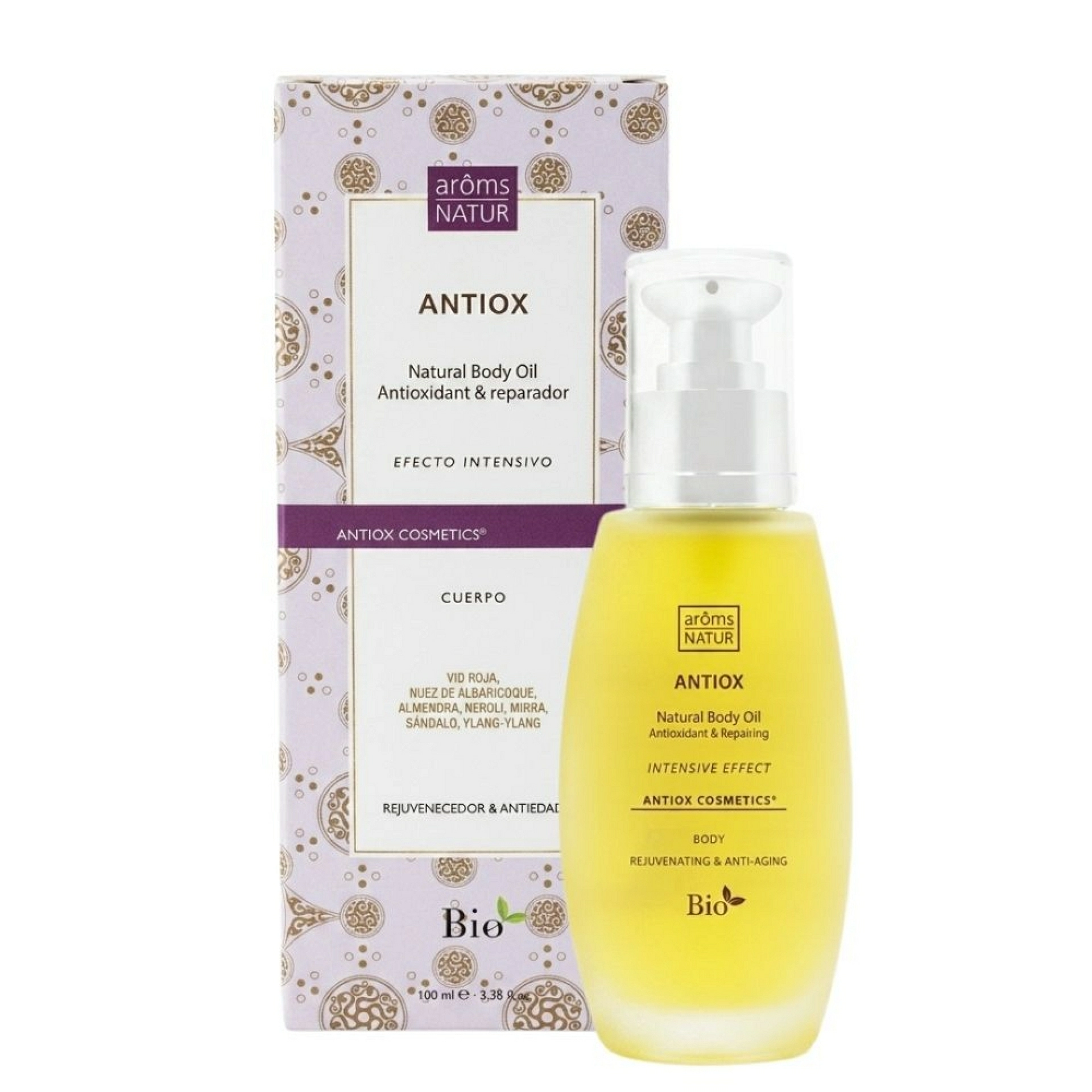 Antiox | Aceite corporal antioxidante 100ml - Naturfluid Concentrate - Arôms Natur ®