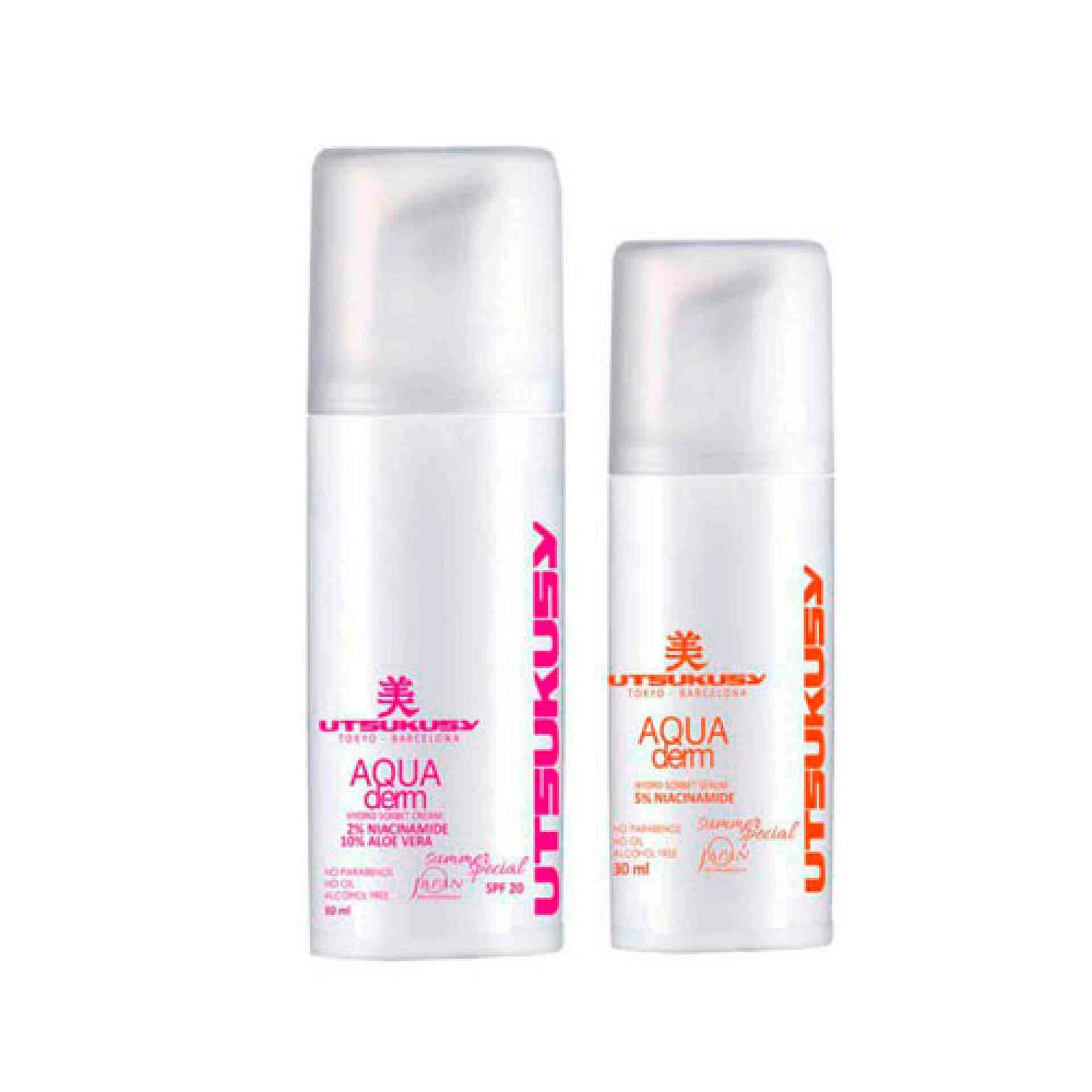 Aqua Derm Hydro Sorbet Kit | Serum 30 ml + Crema 50ml - Utsukusy ®