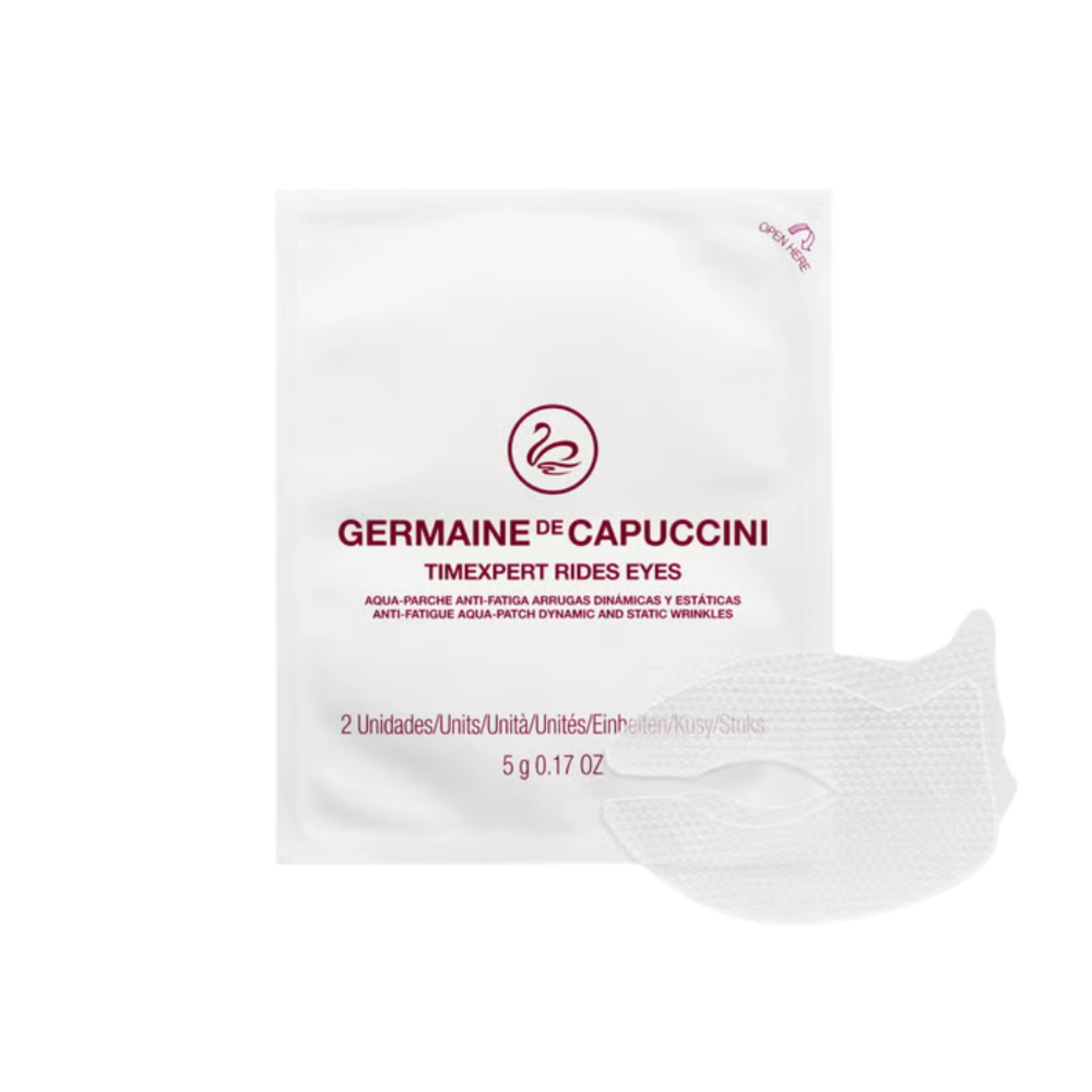 Aqua-Parche Anti-fatiga | Parches de hidrogel con efecto flash 5g - Timexpert Rides Eyes - Germaine de Capuccini ®