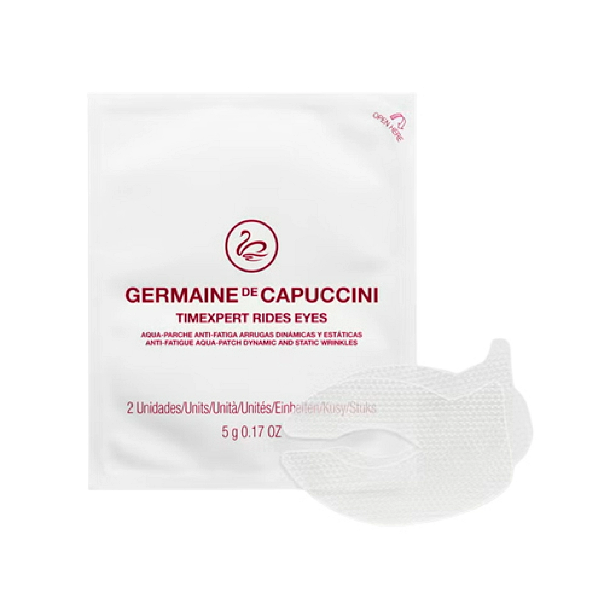Aqua-Parche Anti-fatiga | Parches de hidrogel con efecto flash 5g - Timexpert Rides Eyes - Germaine de Capuccini ®