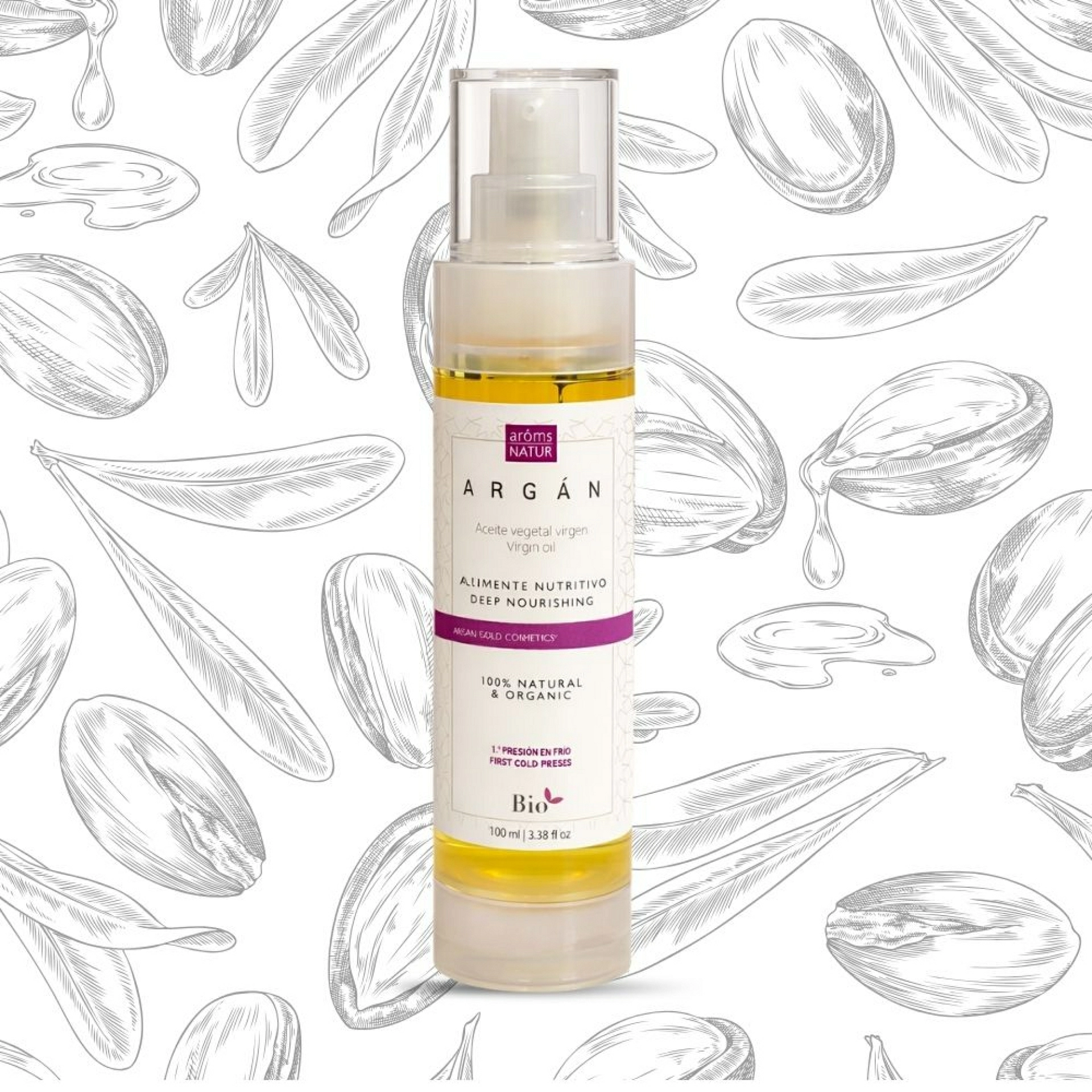 Argán | Aceite vegetal nutritivo 100ml - Arôms Natur ®