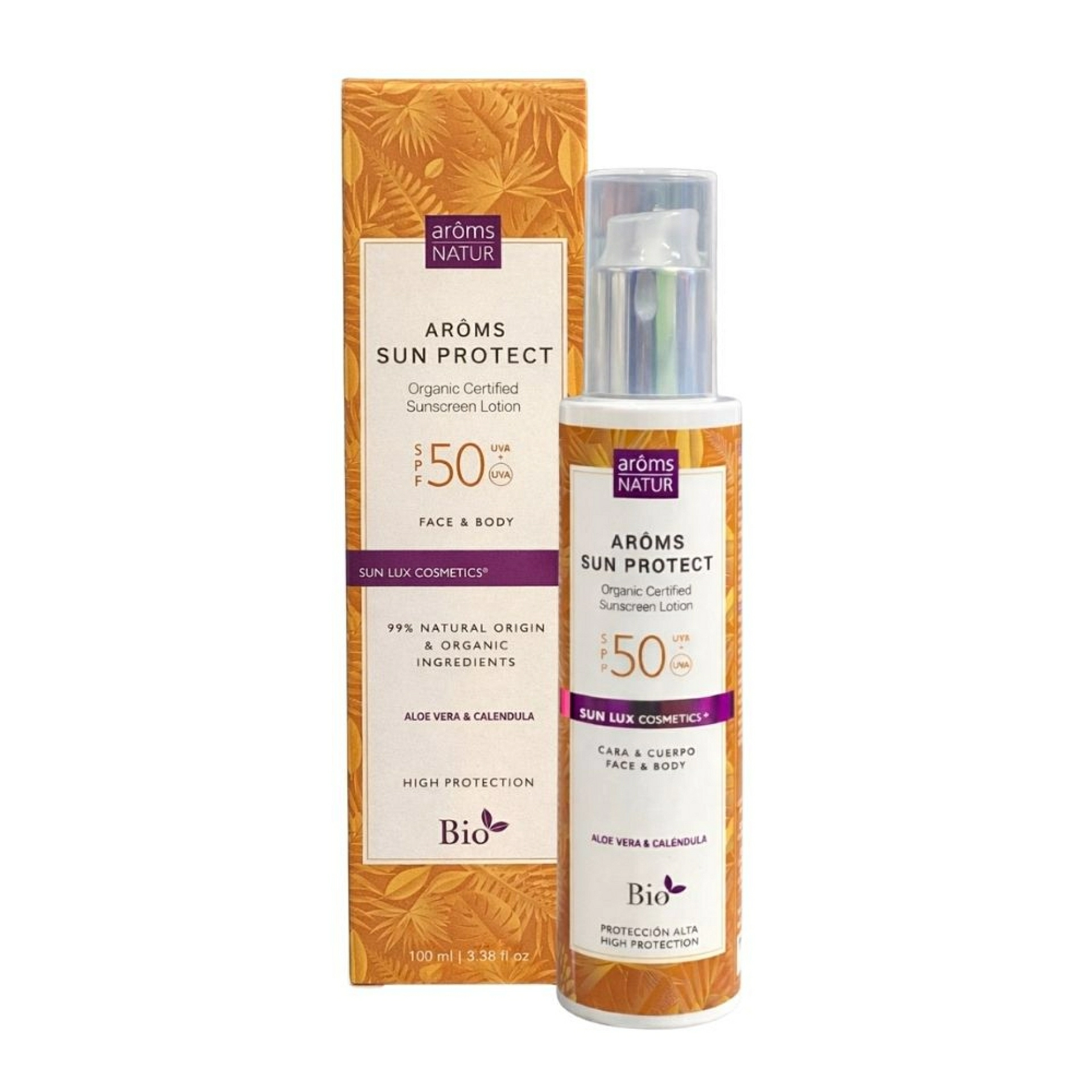 Arôms Sun Protect SPF50 | Protector solar 100ml - Solar Cosmetics - Arôms Natur ®