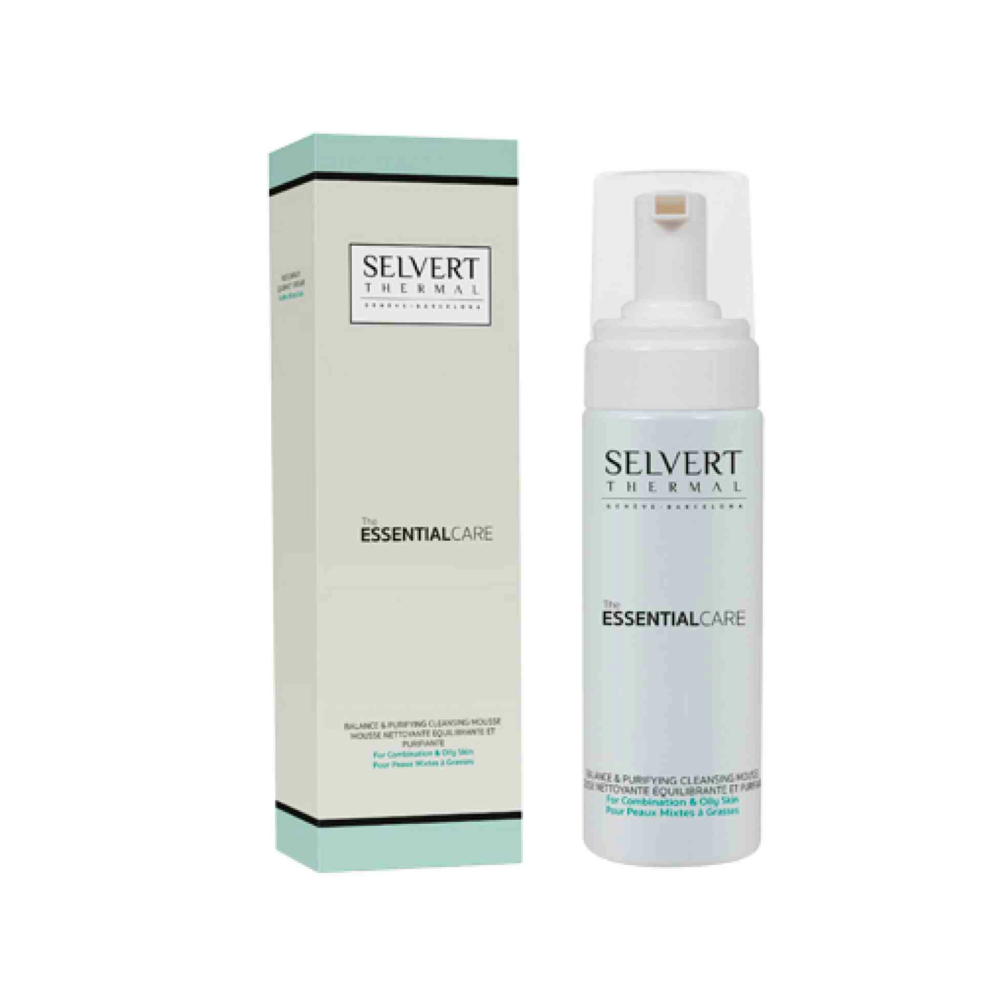 Balance & Purifying Cleansing Mousse | Mousse Desmaquillante 150 ml - The Essential Care - Selvert Thermal ®