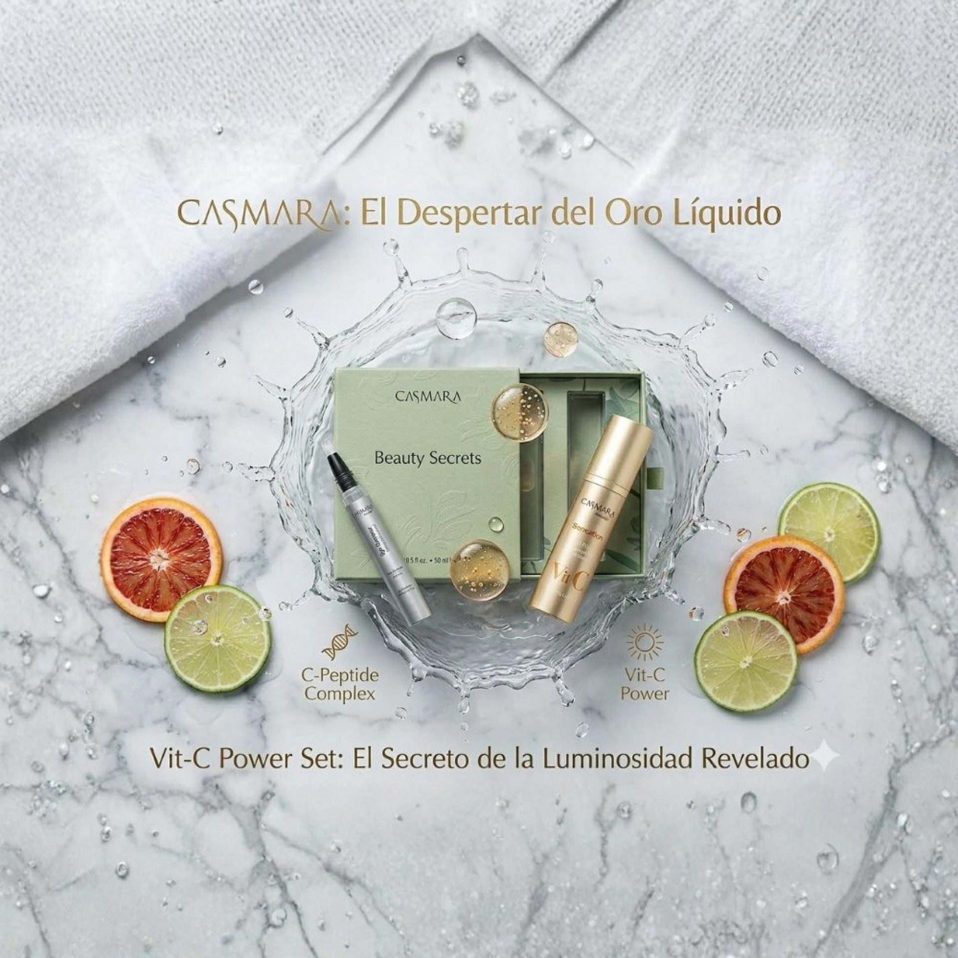 Beauty Secret Box | Age Defense Hydro Nutri Anti-aging 360º Cream 50ml + Anti – Pufiness & Dark Circles 15ml - Casmara ®