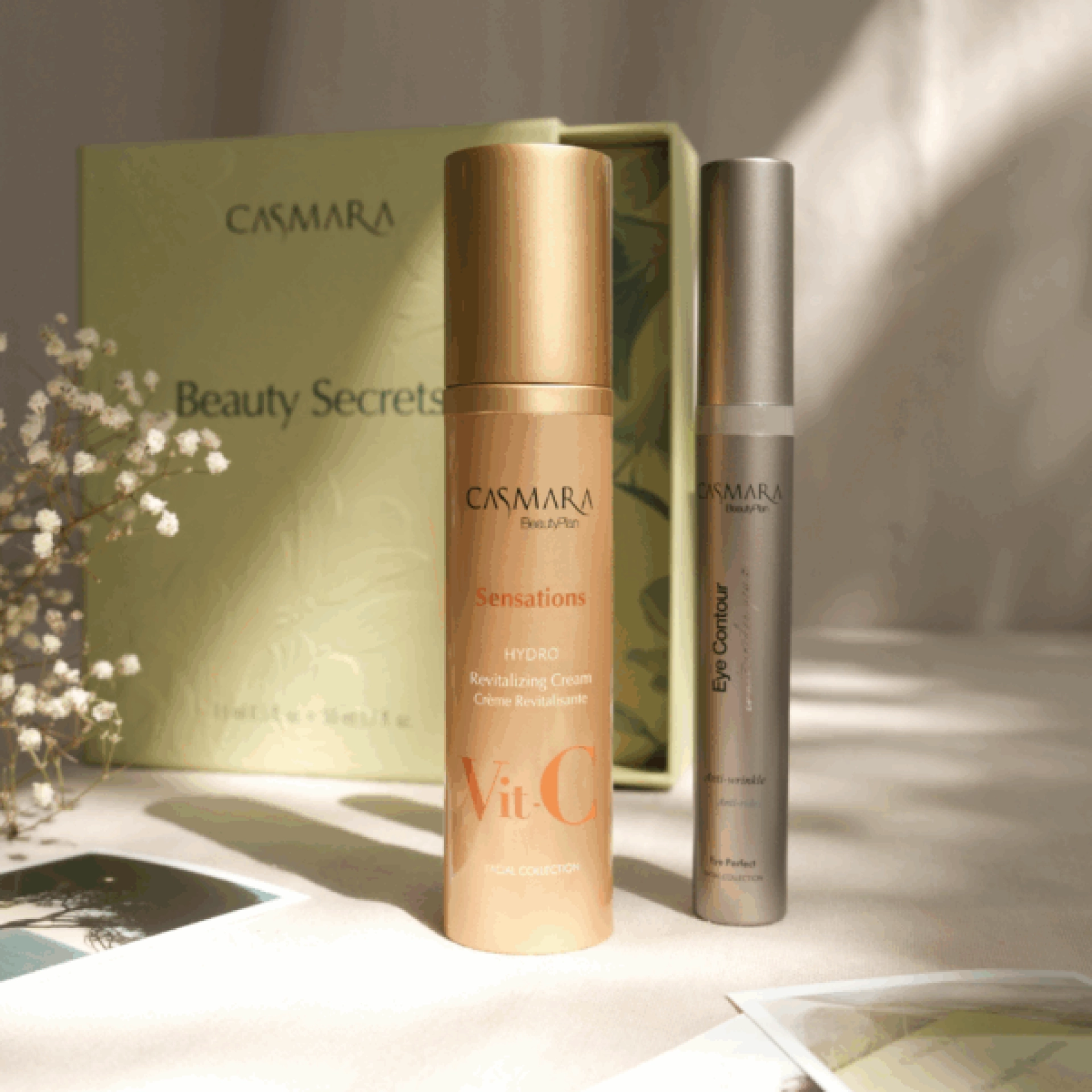 Beauty Secret Box | Age Defense Hydro Nutri Anti-aging 360º Cream 50ml + Anti – Pufiness & Dark Circles 15ml - Casmara ®