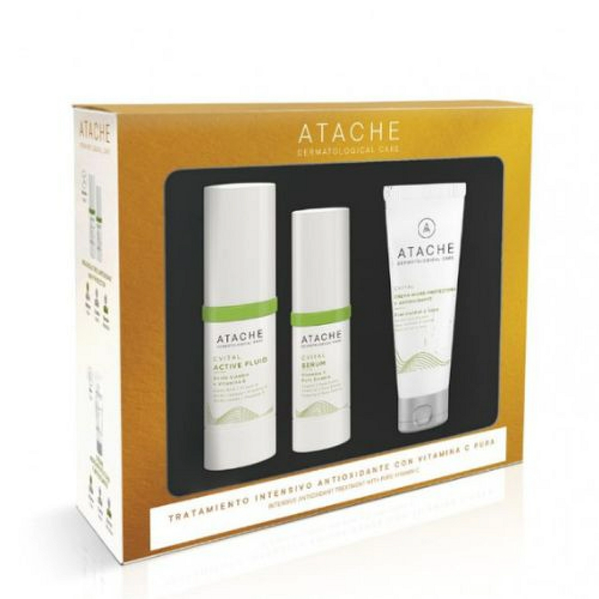 Biological Triple Antioxidant Night Protector + Crema Hidro-Protectora Antioxidante | Fluido 30 ml + Sérum 15 ml + Crema 50 ml | Atache ®