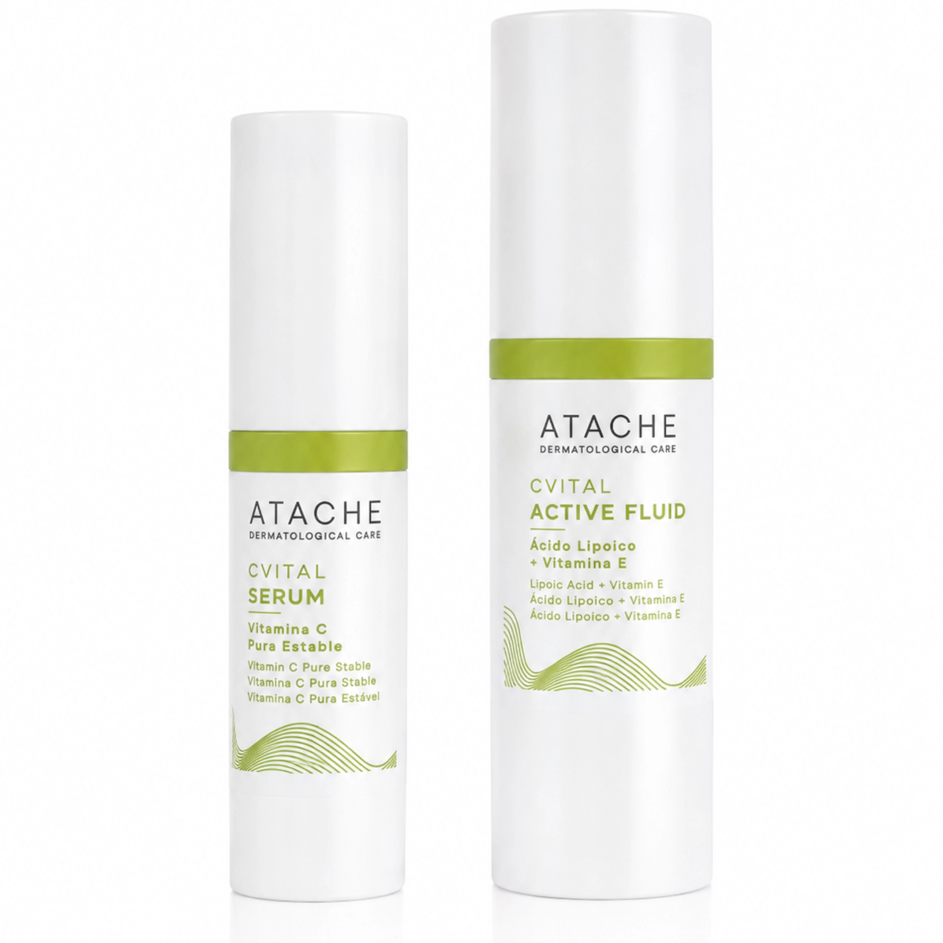 Biological Triple Antioxidant Night Protector | Serum 15 ml + Fluido 30 ml Antioxidantes - CVital - Atache ®