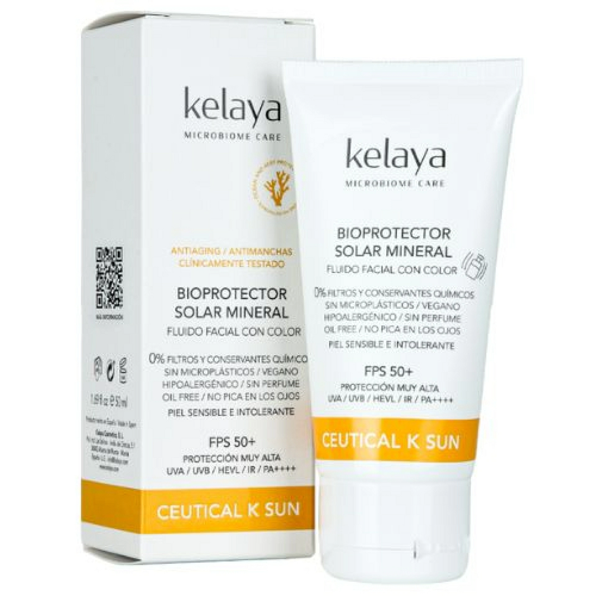 BIOPROTECTOR SOLAR FACIAL neutro o con color 50ml - Ceutical K Sun - Kelaya ®