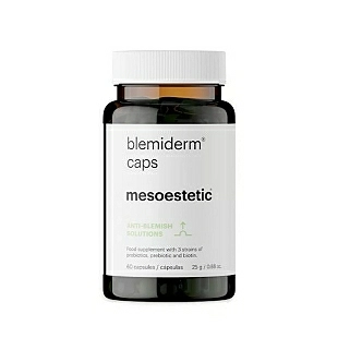 Blemiderm caps | Nutricosmética para pieles acnéicas 60 capsulas  - Anti-blemish solution - mesoestetic ®