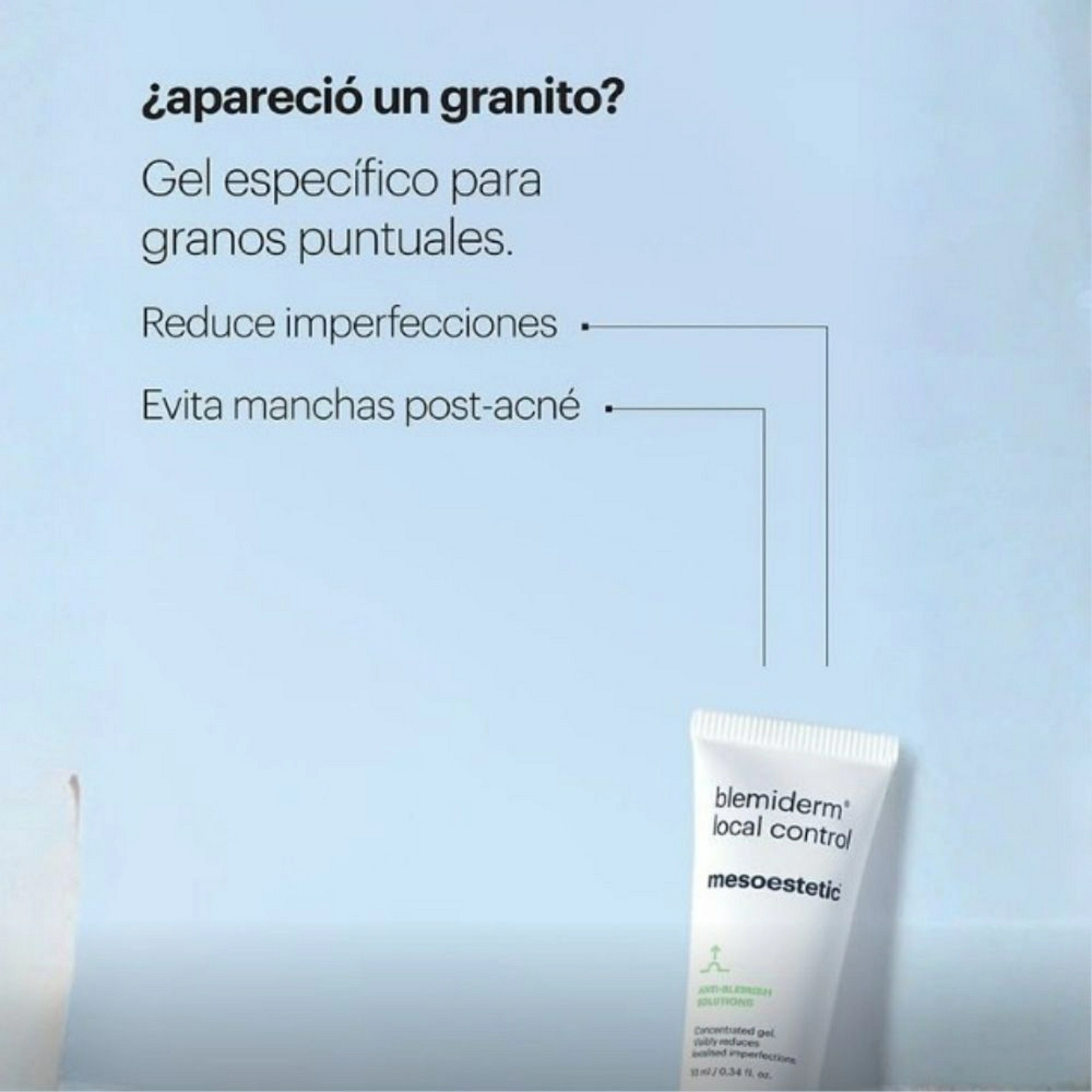 Blemiderm local control | Gel para imperfecciones puntuales 10ml - Anti-blemish solution - mesoestetic ®