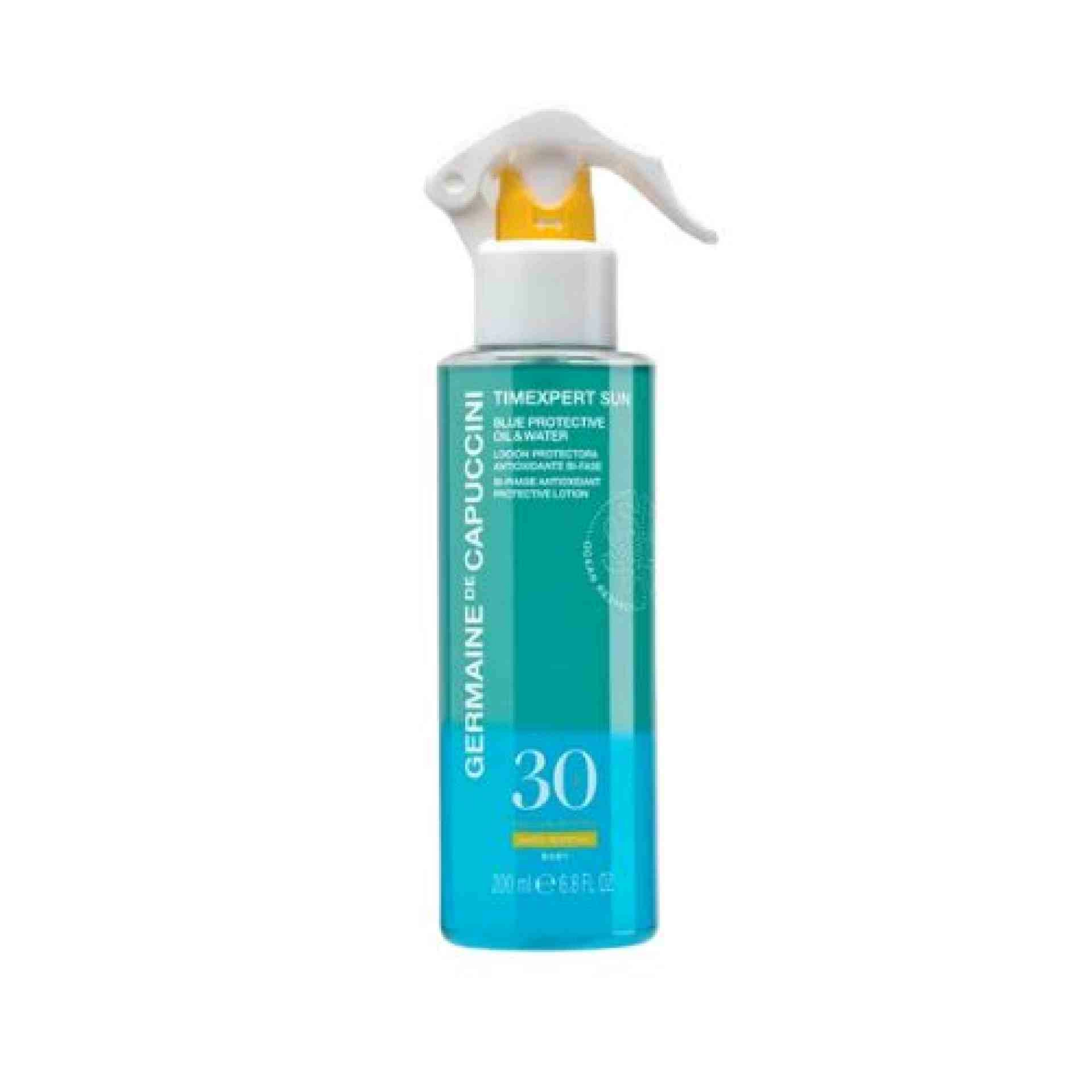 Blue Protective Oil & Water SPF30 | Loción protectora 200 ml - Timexpert Sun - Germaine de Capuccini ®