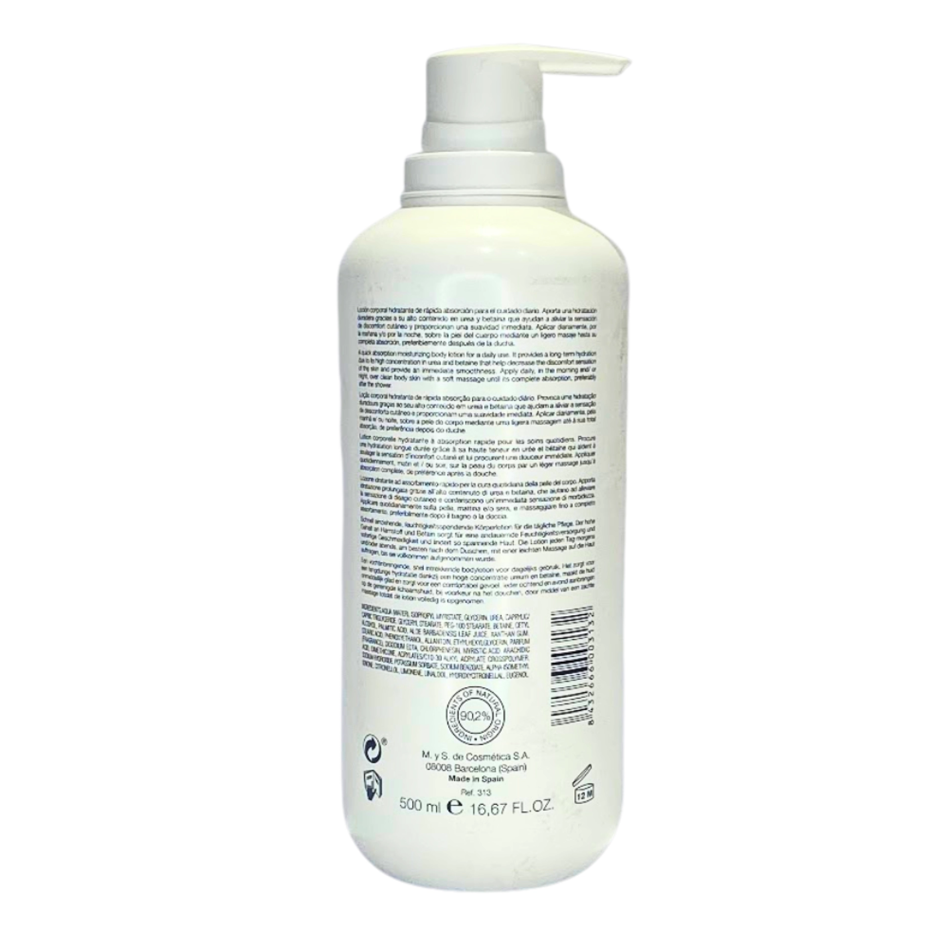 Body Lotion | Leche corporal nutritiva 500ml - The Basics - Bruno Vassari ®