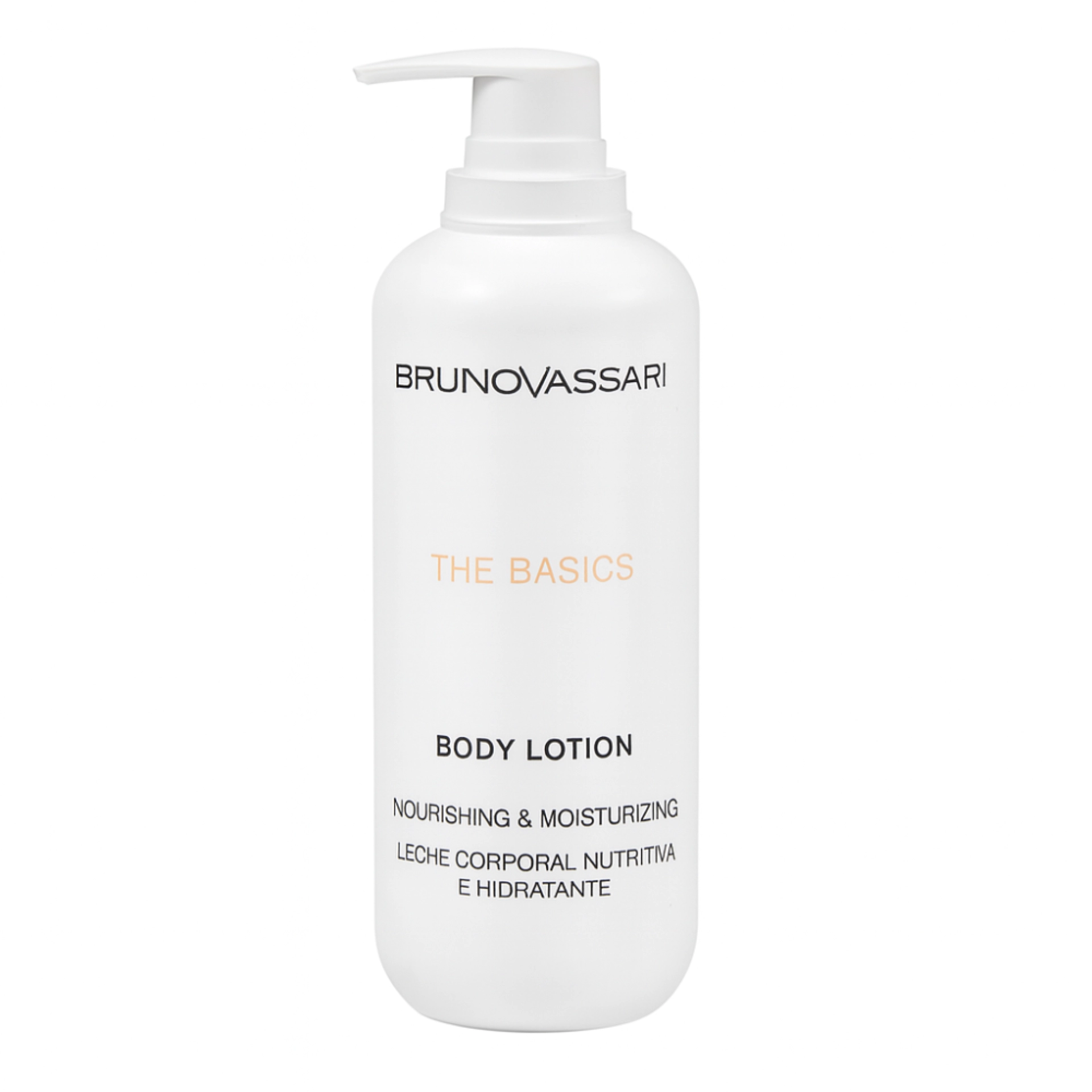 Body Lotion | Leche corporal nutritiva 500ml - The Basics - Bruno Vassari ®