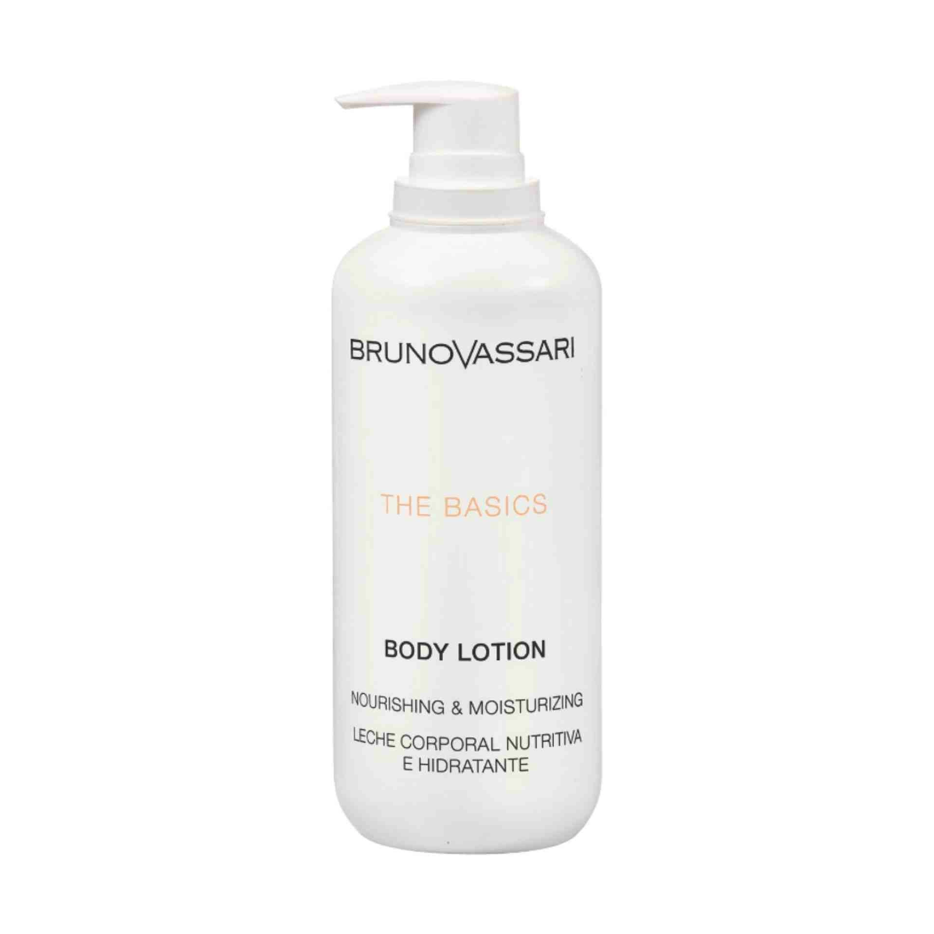 Body Lotion | Leche corporal nutritiva 500ml - The Basics - Bruno Vassari ®