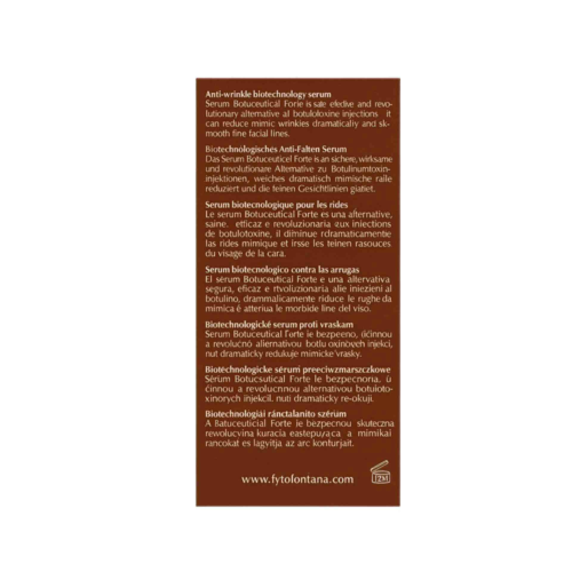 Botuceutical Forte | Sérum anti-arrugas 30 ml - Fytofontana Cosmeceuticals ®