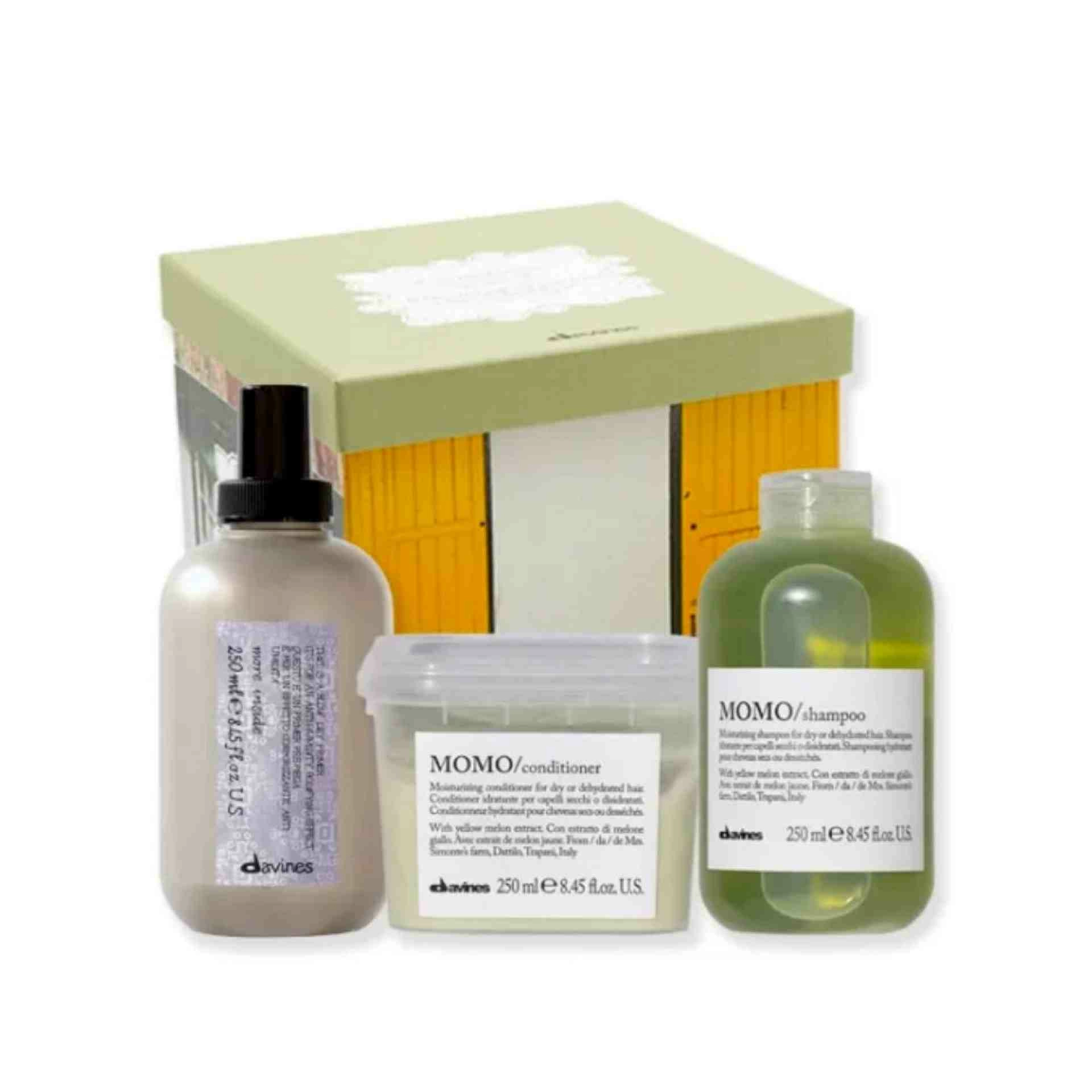 Box MOMO + MOMO Davines - Champú + Acondicionador + Primer - Davines ®