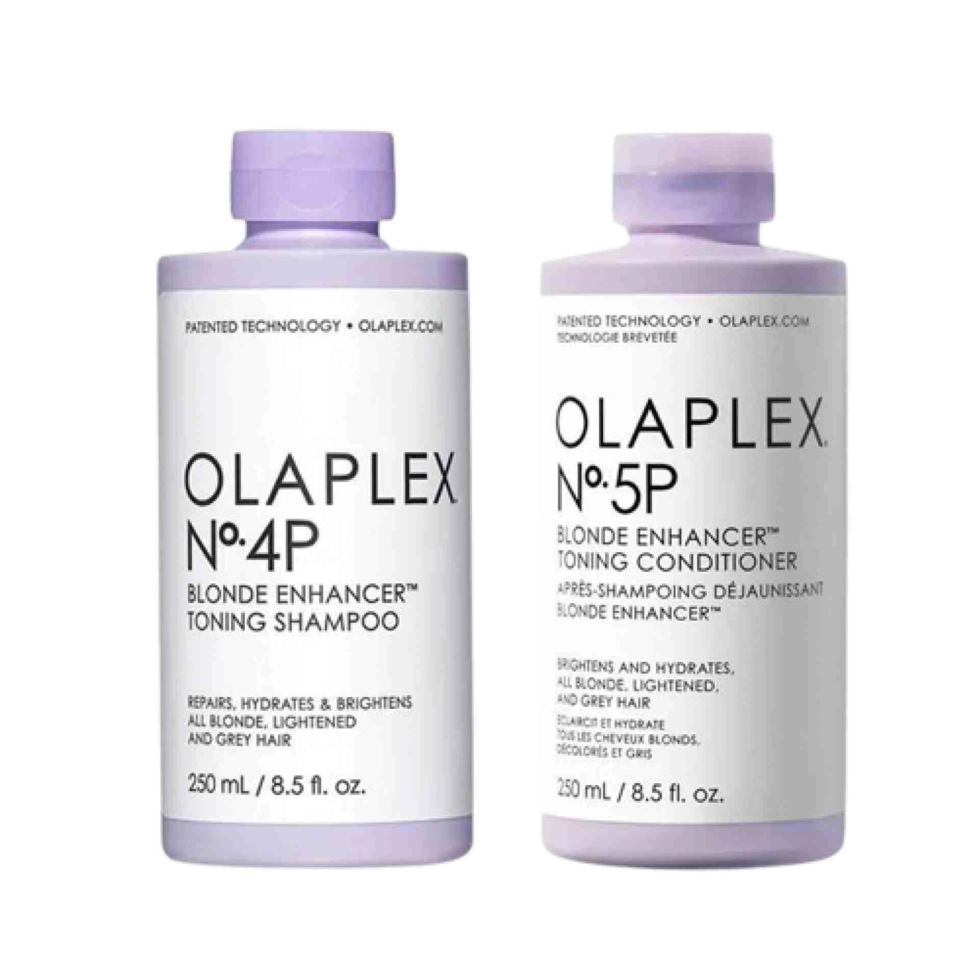 Bye-Bye Brass Cleansing Kit | Tratamiento matizador: champú + acondicionador - Olaplex ®