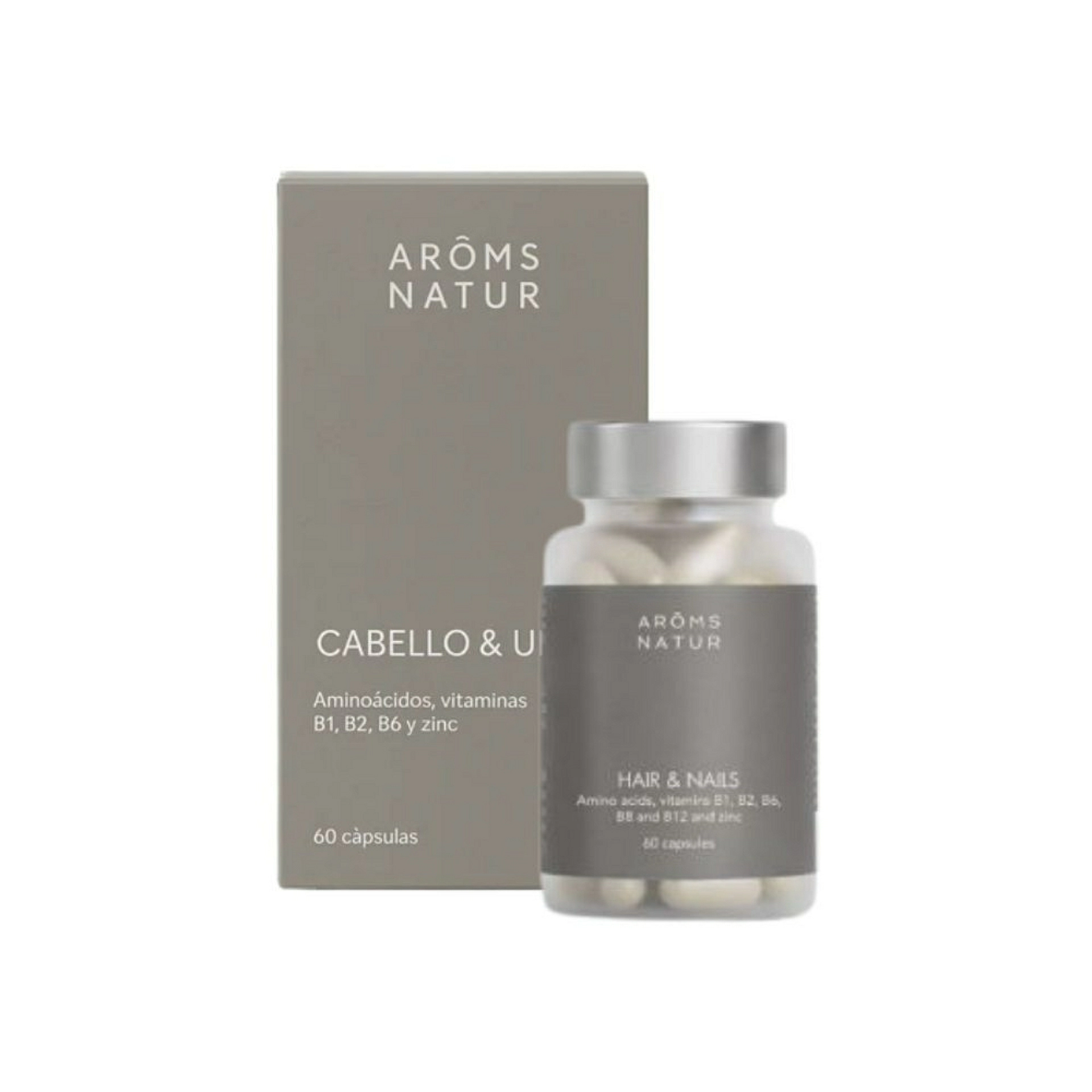 Cabello & Uñas 60 Cápsulas | Complemento Fortalecedor - Nutricosméticos - Arôms Natur ®