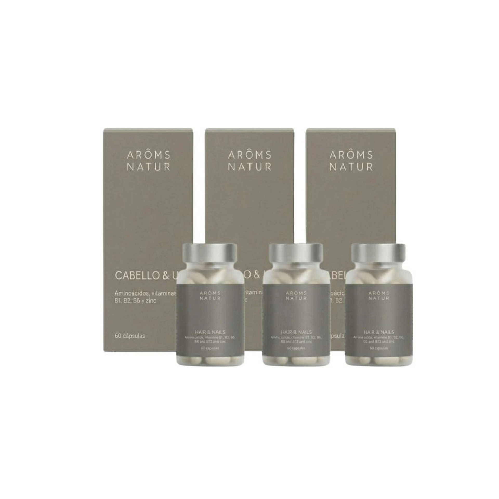 Cabello & Uñas 60 Cápsulas | Complemento Fortalecedor - Nutricosméticos - Arôms Natur ®
