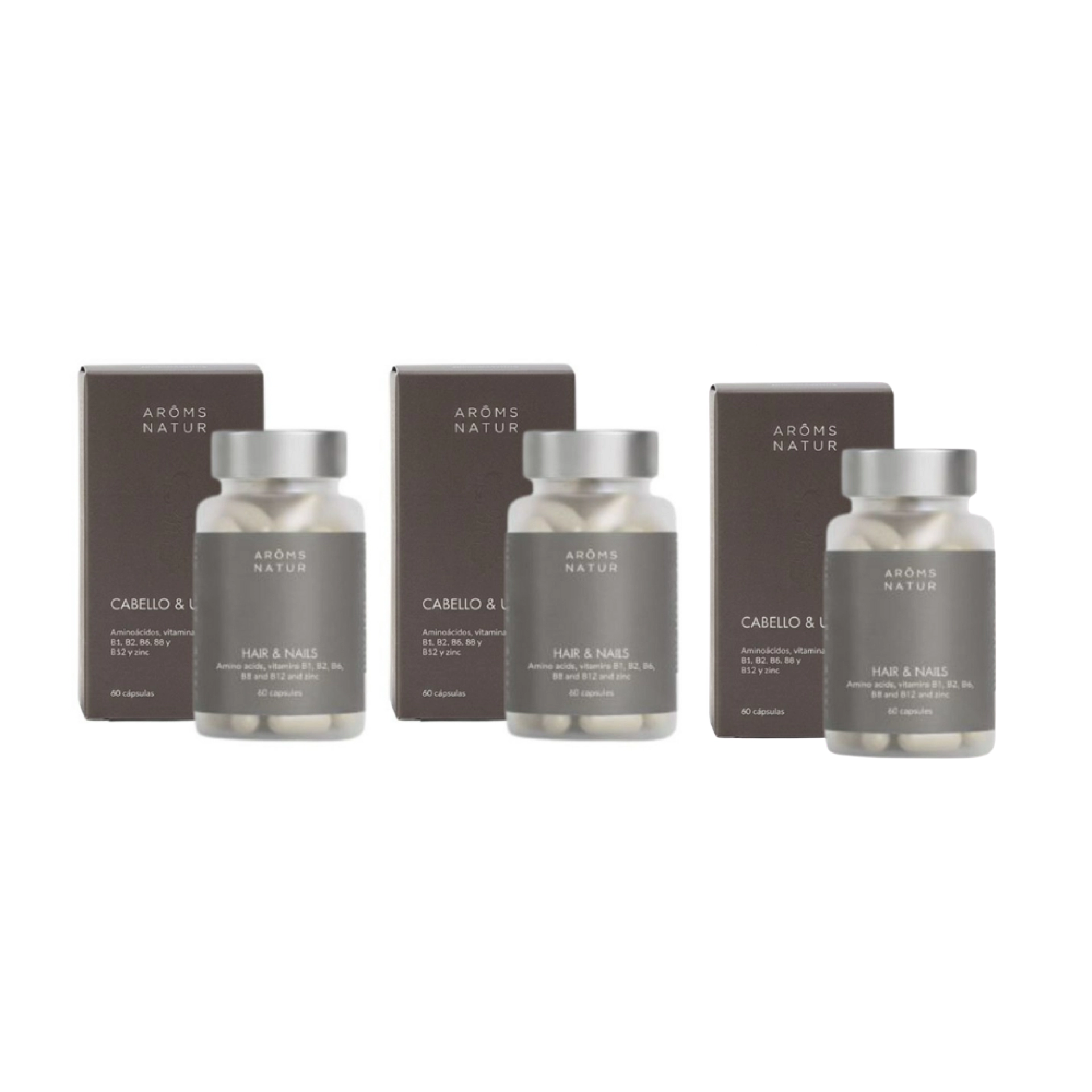Cabello & Uñas 60 Cápsulas | Complemento Fortalecedor - Nutricosméticos - Arôms Natur ®