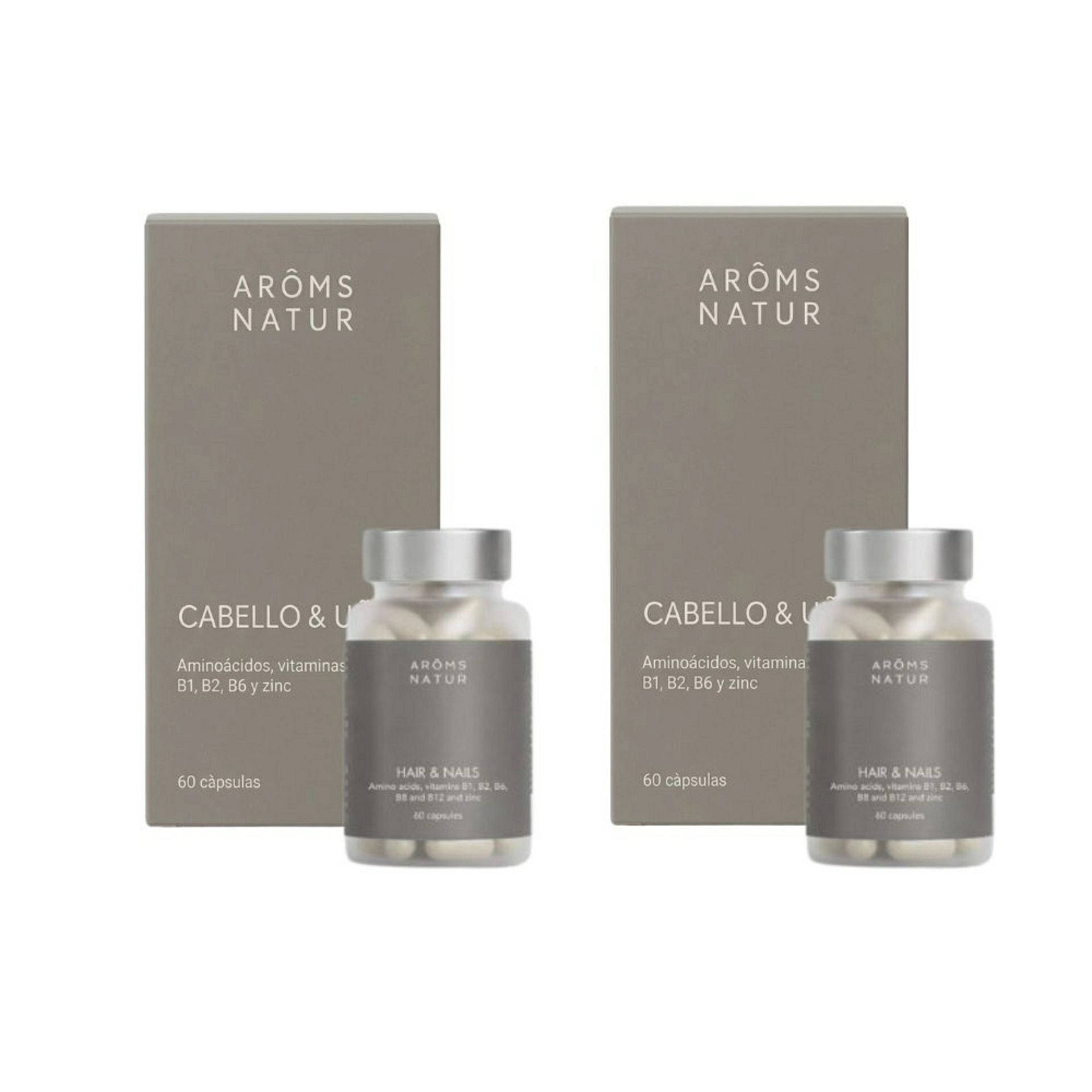 Cabello & Uñas 60 Cápsulas | Complemento Fortalecedor - Nutricosméticos - Arôms Natur ®
