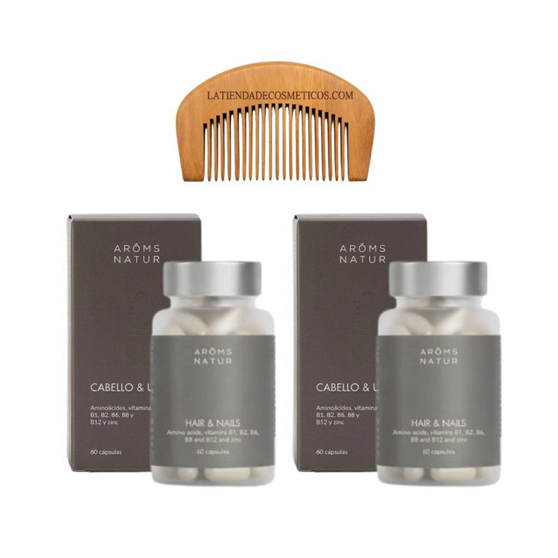 Cabello & Uñas 60 Cápsulas | Complemento Fortalecedor - Nutricosméticos - Arôms Natur ®